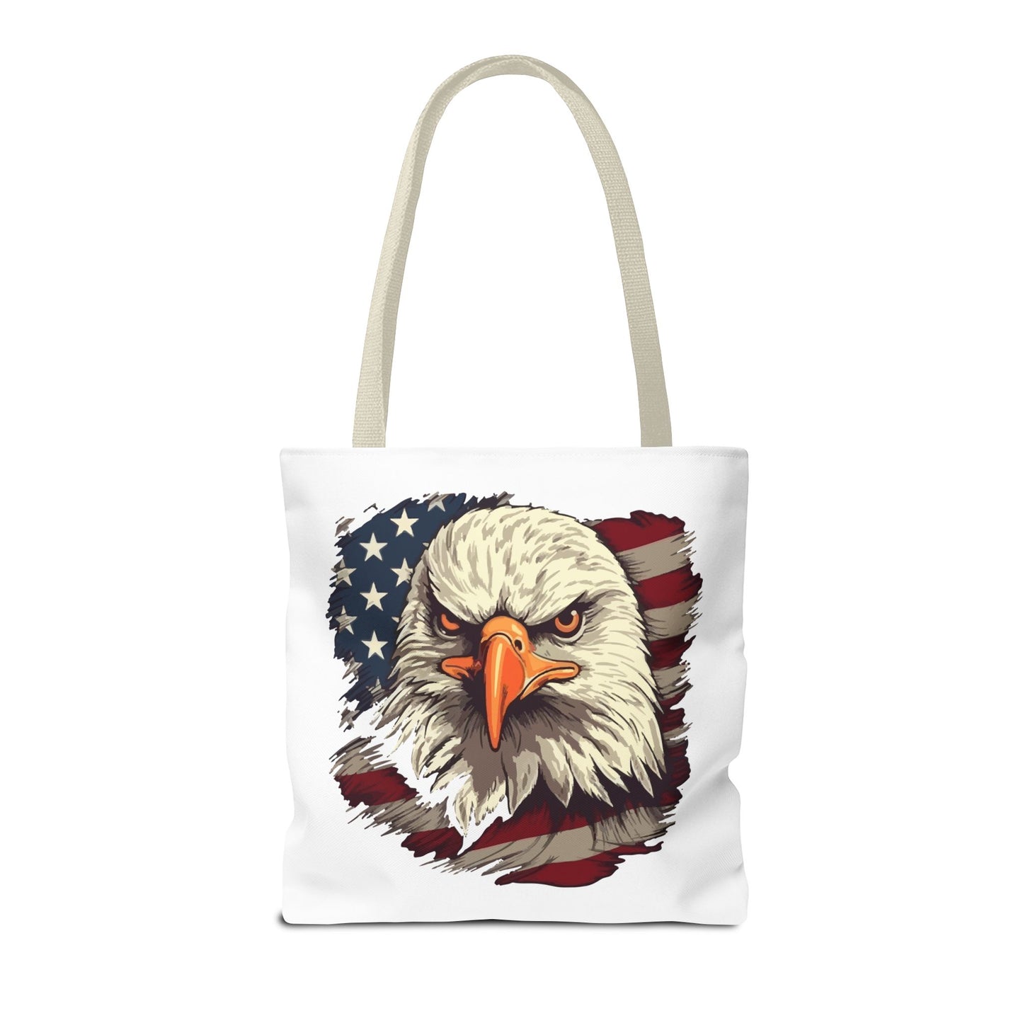 Princess Grace  Patriotic Eagle Tote Bag American Flag Design for Independence Day and Everyday Use