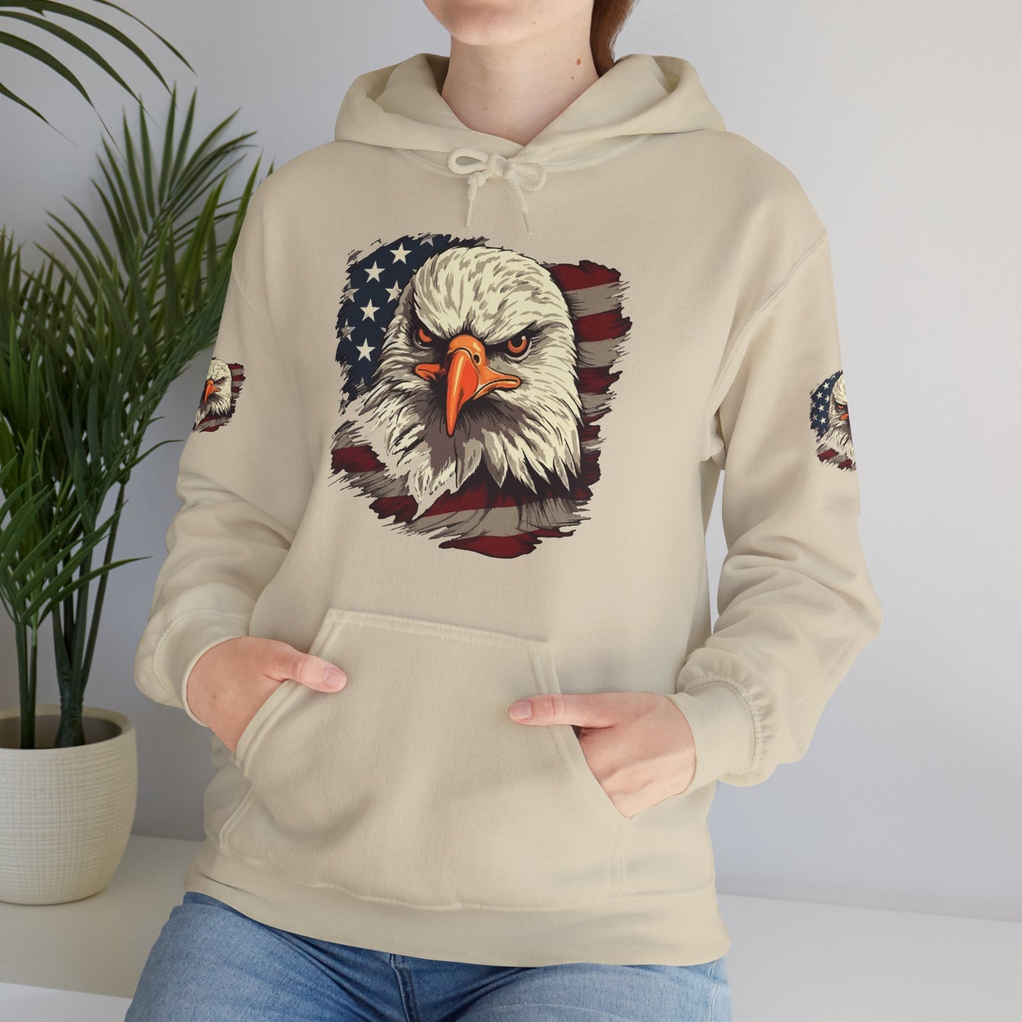 Princess Grace American Eagle Bold Unisex Heavy Blend Hooded Sweatshirt