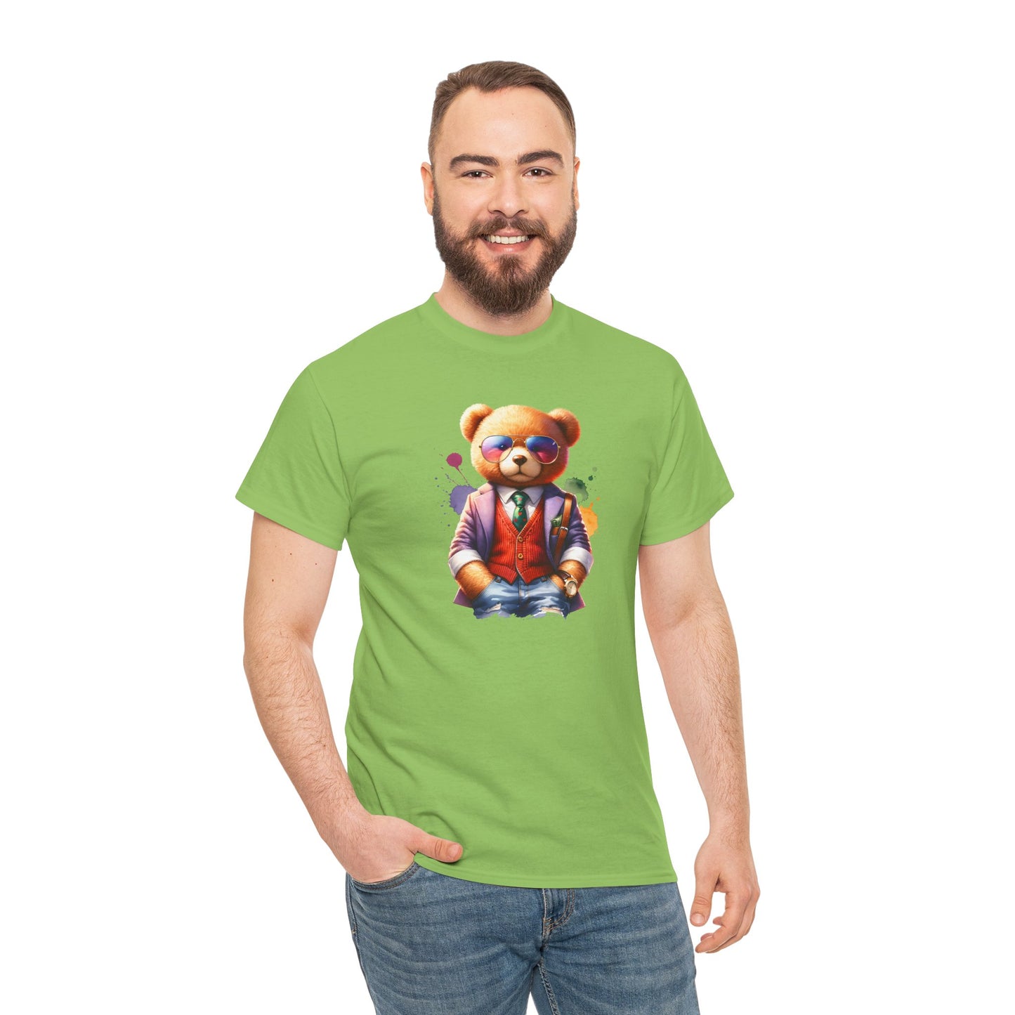 Princess Grace  Trendy Teddy Bear Graphic Unisex Heavy Cotton Tee