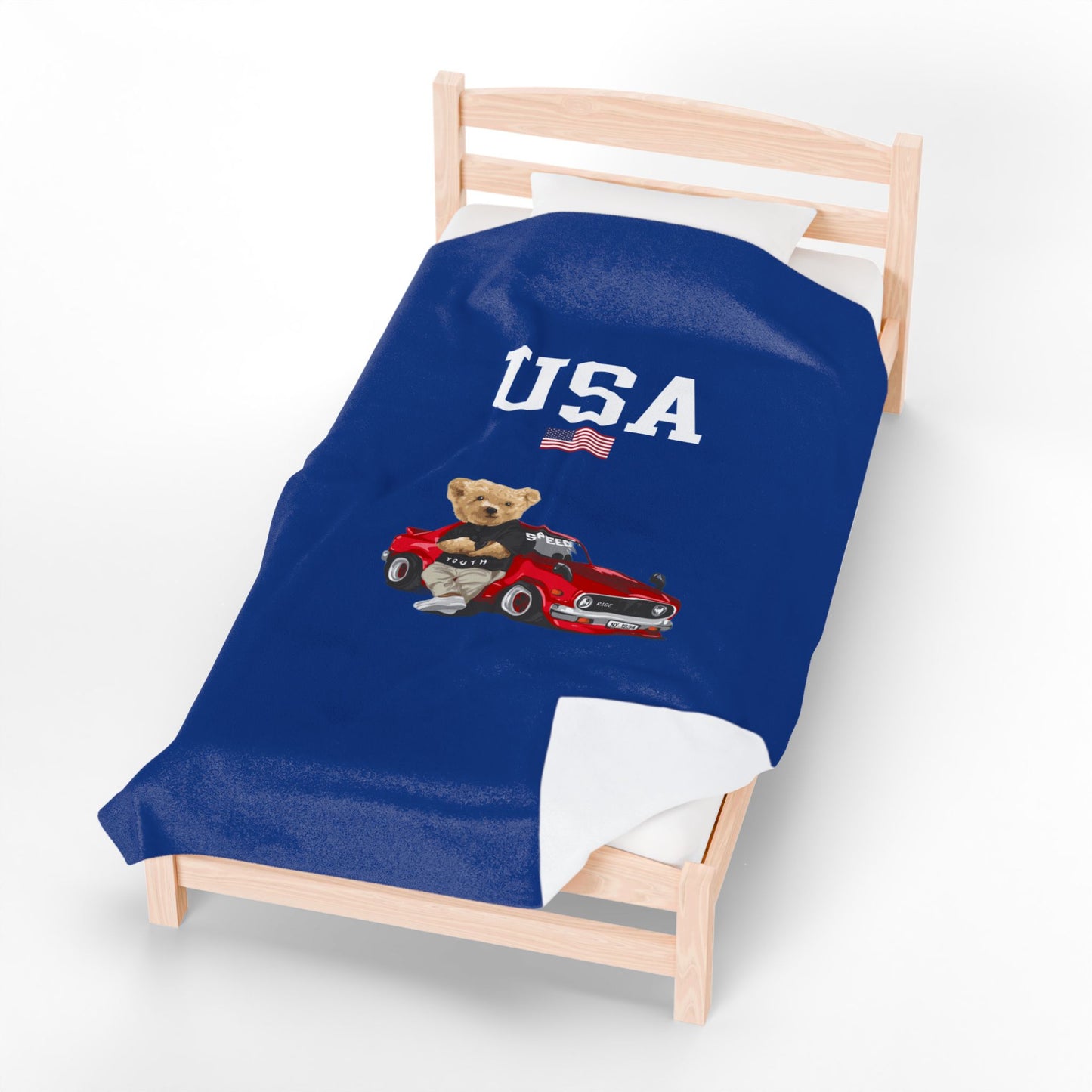 Princess Grace  TEAM USA  Velveteen Plush Blanket