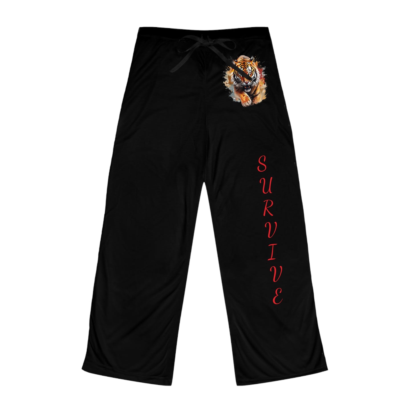 Princess Grace Survive Pajama Pants with Fierce Tiger Design