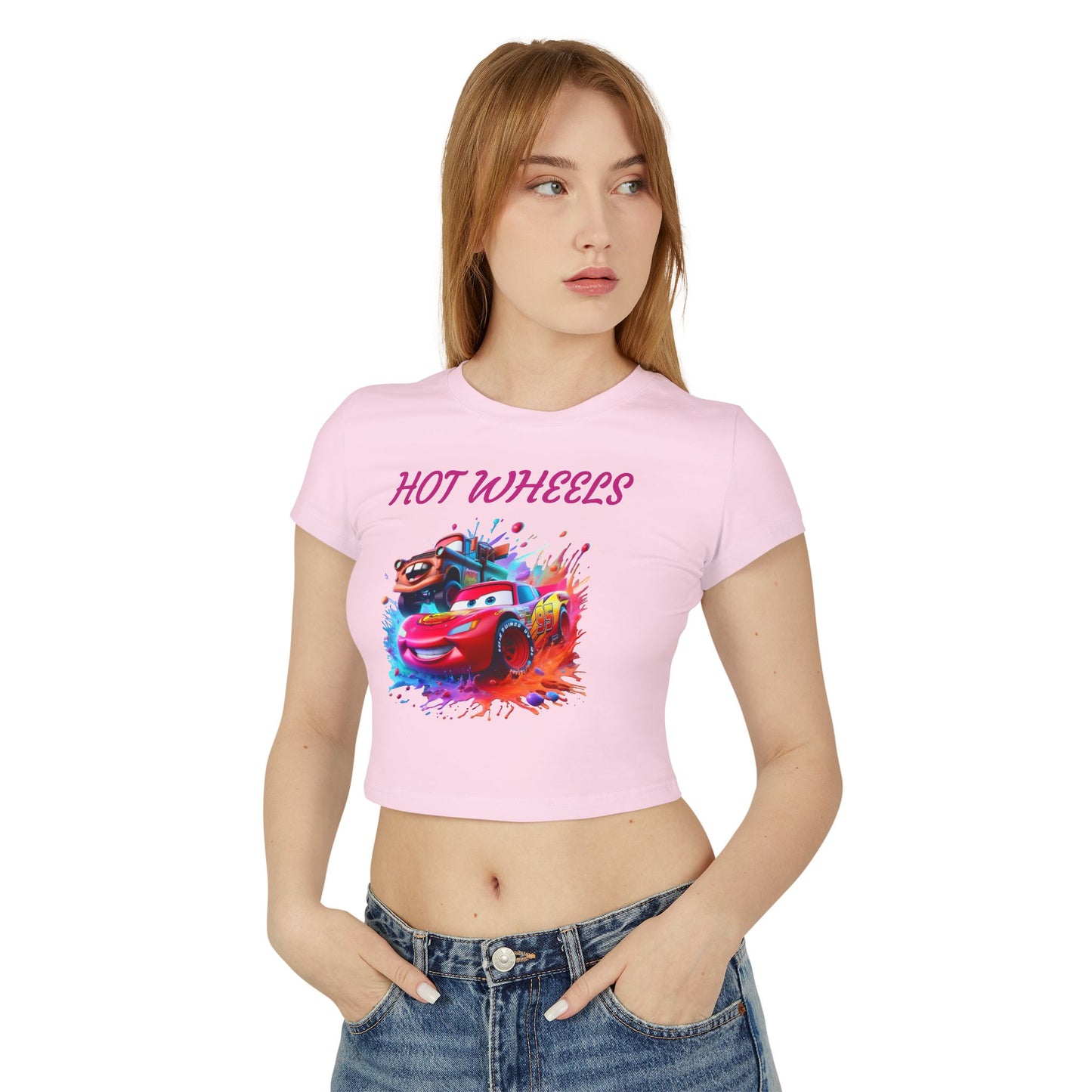 Princess Grace Hot Wheels Graphic Baby Tee Colorful Racing Fun for Car Enthusiasts