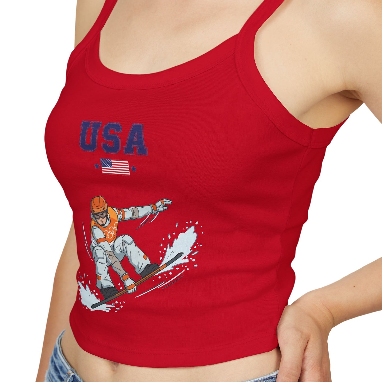 Princess Grace  TEAM USA  Women's Spaghetti Strap Tank Top