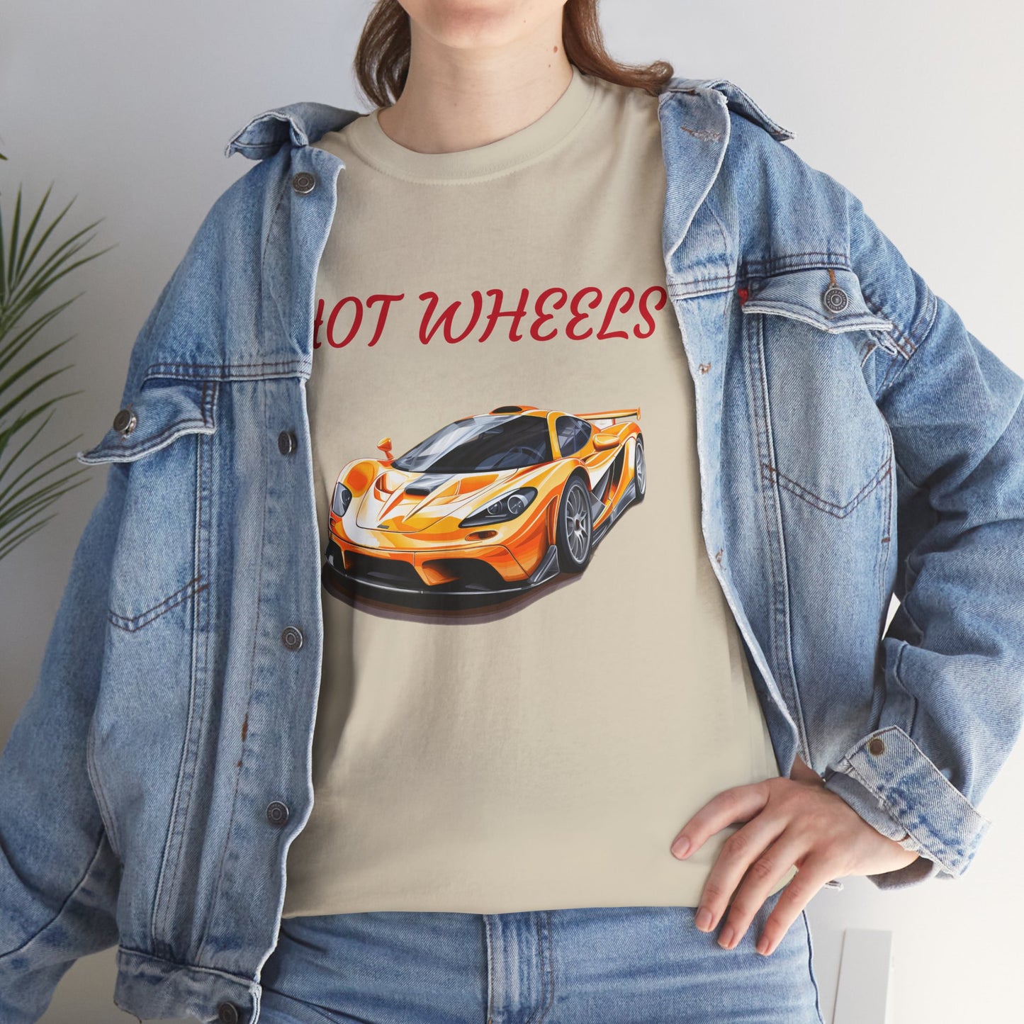 Princess Grace Hot Wheels Unisex Heavy Cotton Tee Race Car Graphic Tee for Racing Fans