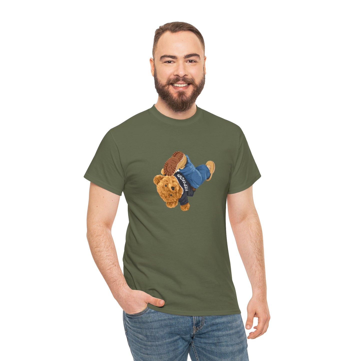 Princess Grace  Casual Vintage Hi[ Hop Bear Tee for Trendy Everyday Wear