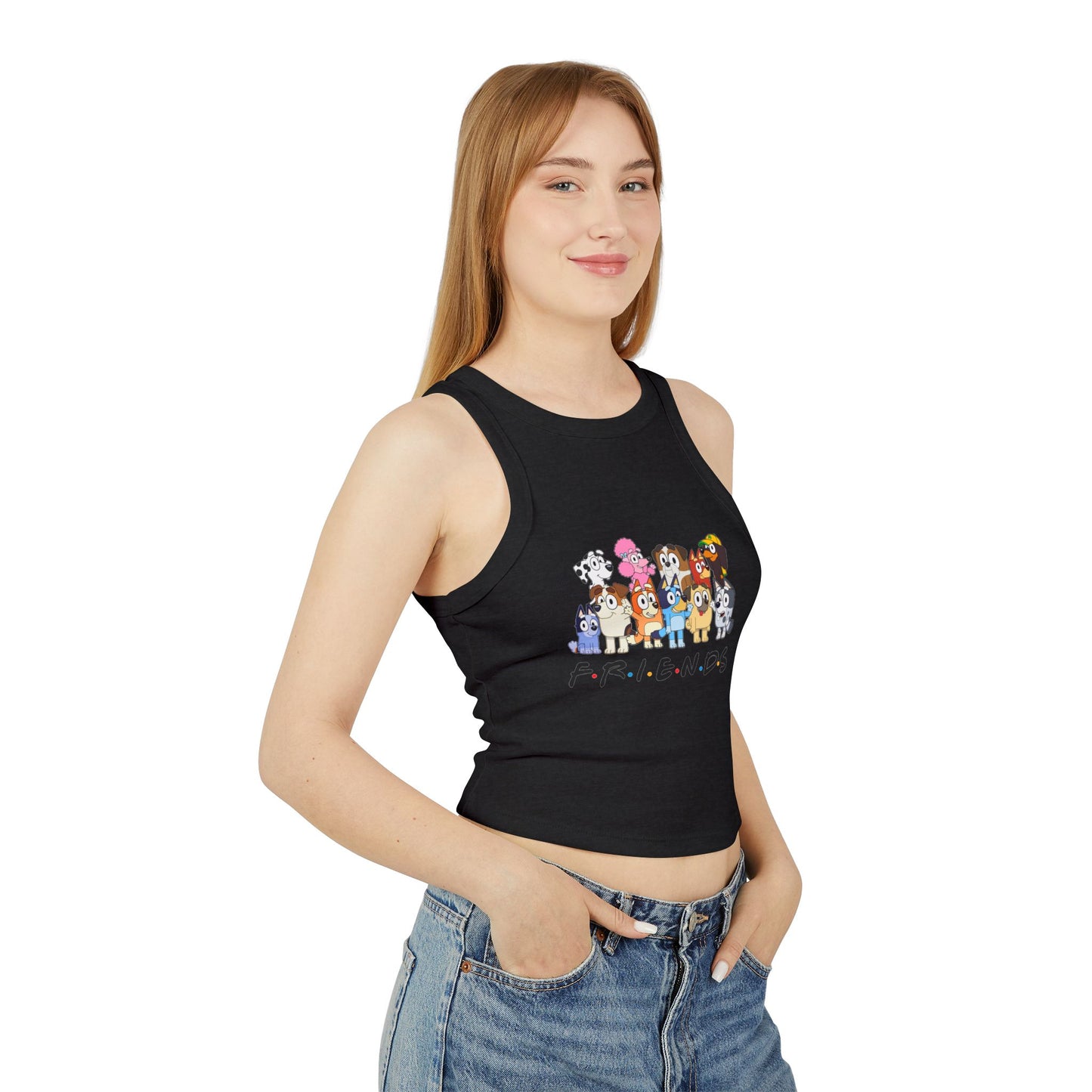 Princess Grace  Bluey  Friends Cartoon Racer Tank Top  Cute Bluey Design