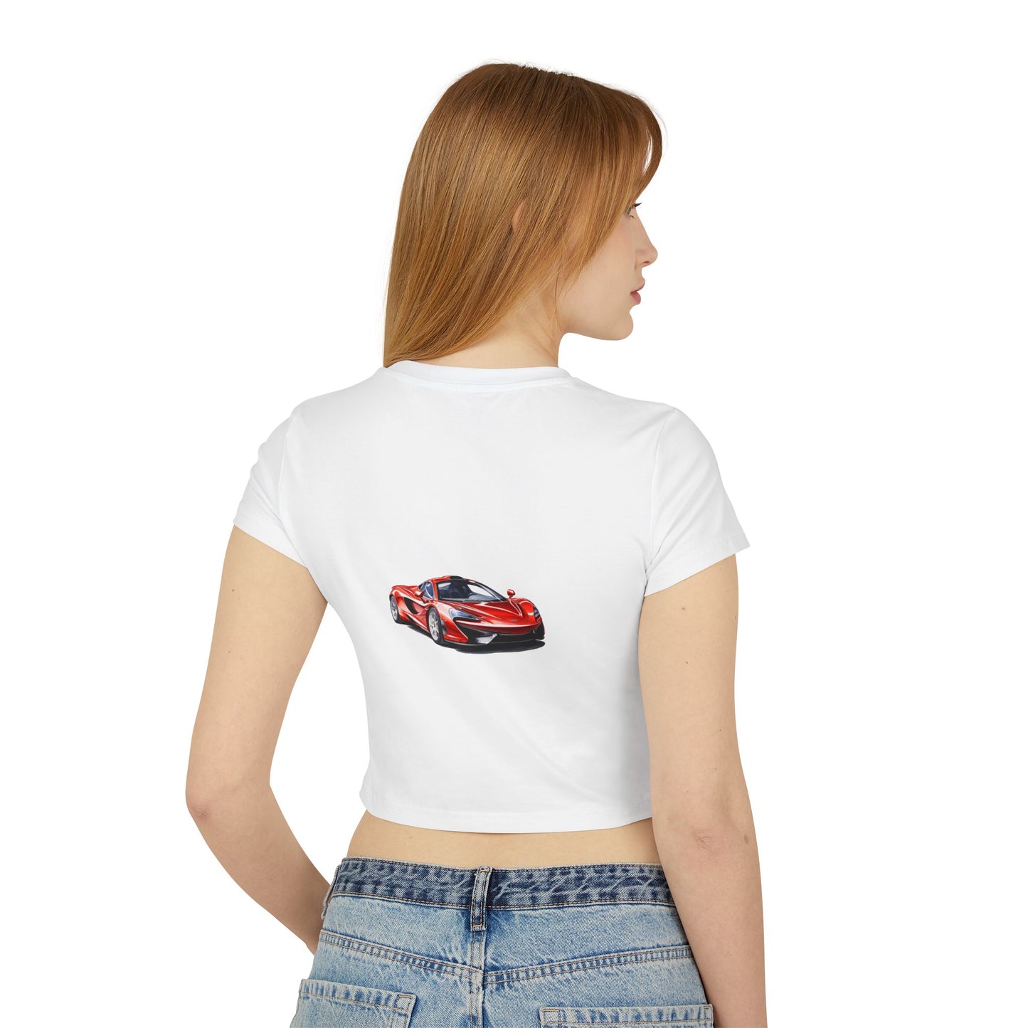 Princess Grace  Hot Wheels Women's Baby Tee Cool Car Graphic T-Shirt for Car Enthusiasts