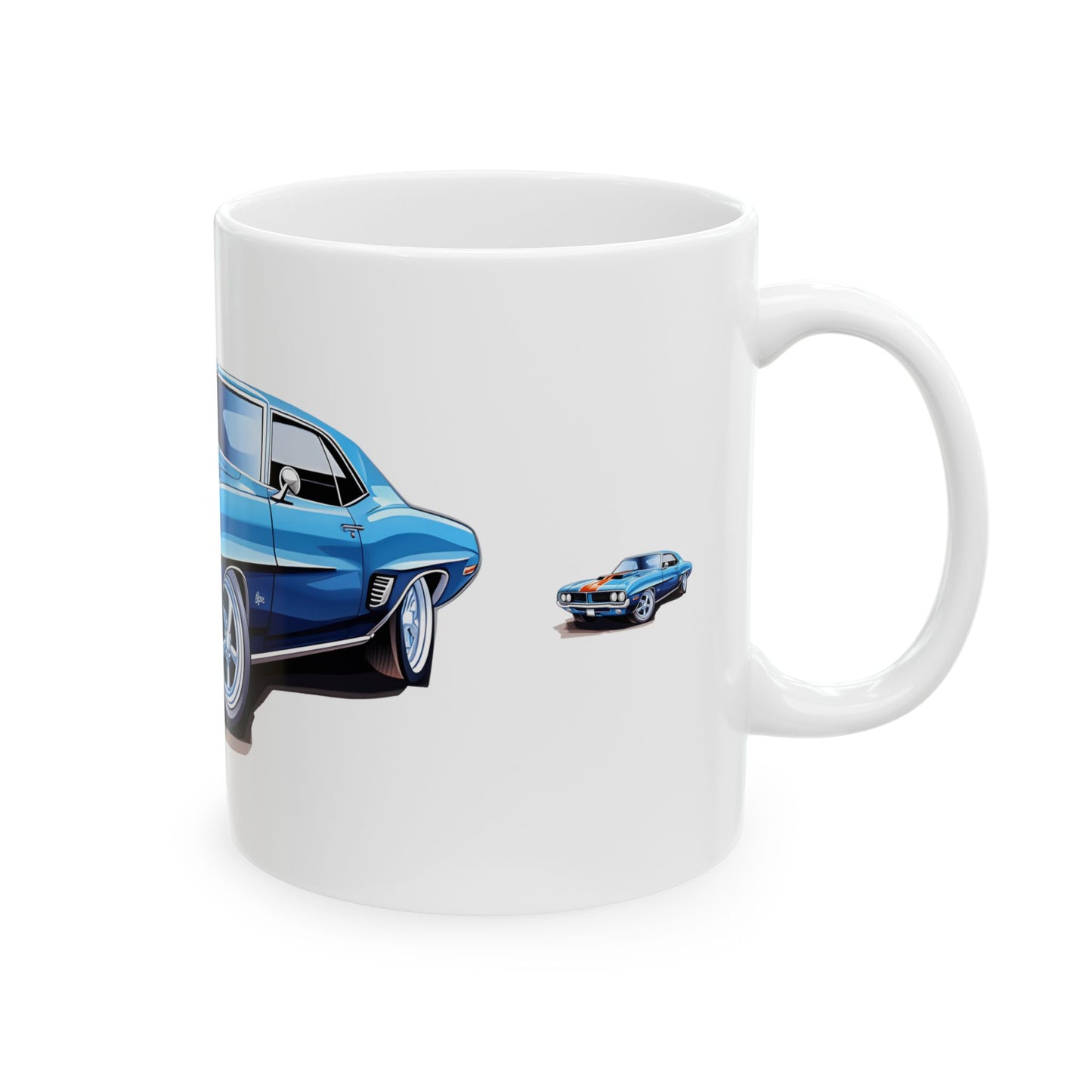 Princess Grace  Classic Muscle Car Design Ceramic Mug   Perfect Gift for Car Enthusiasts