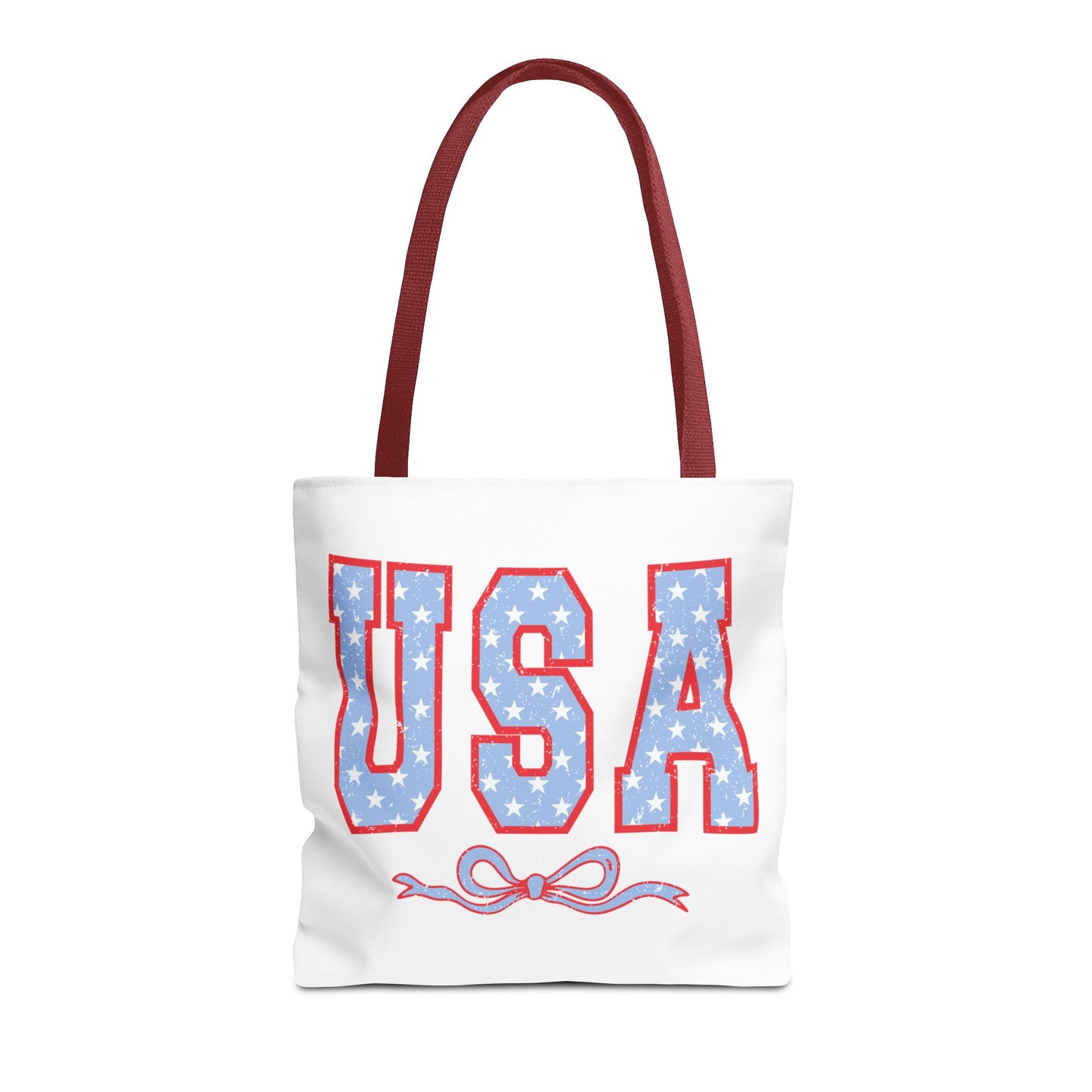 Princess Grace  USA Stars and Stripes Tote Bag Perfect for Independence Day Celebrations