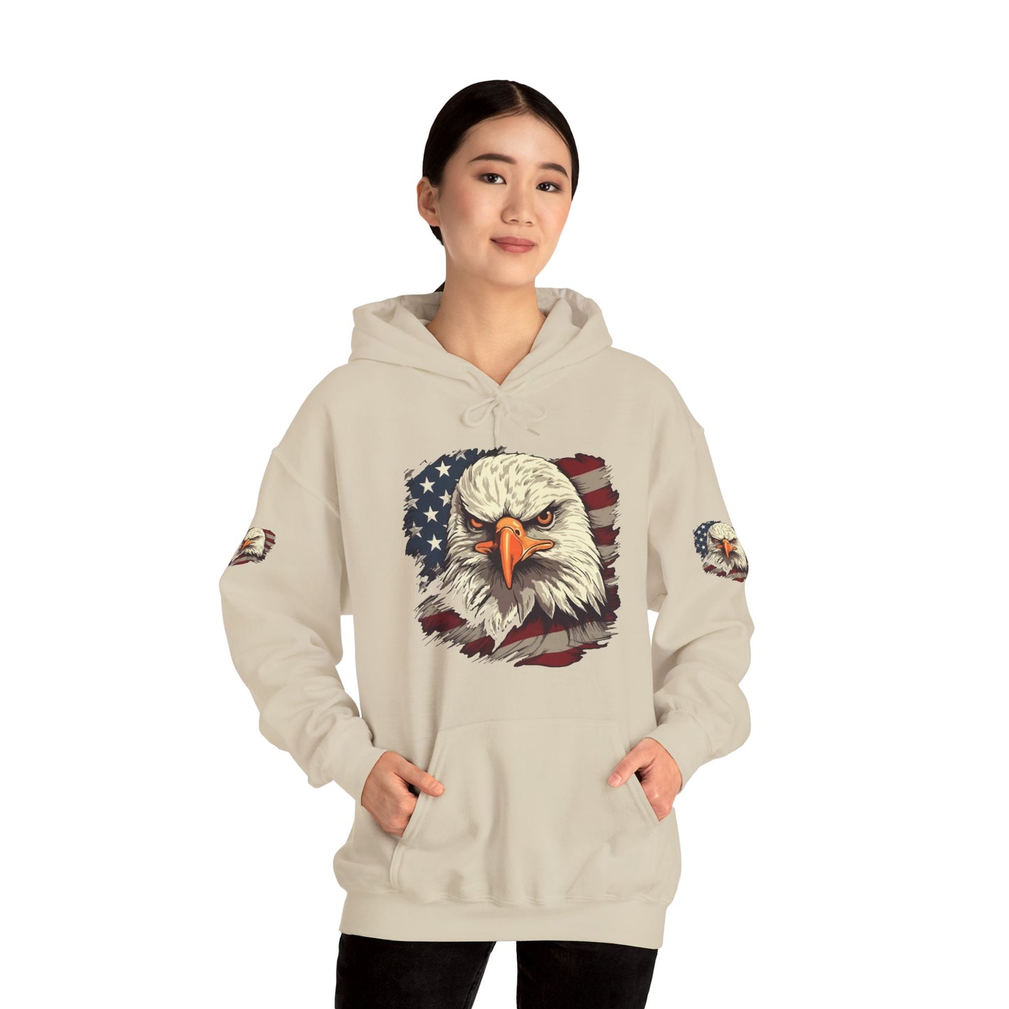 Princess Grace American Eagle Bold Unisex Heavy Blend Hooded Sweatshirt