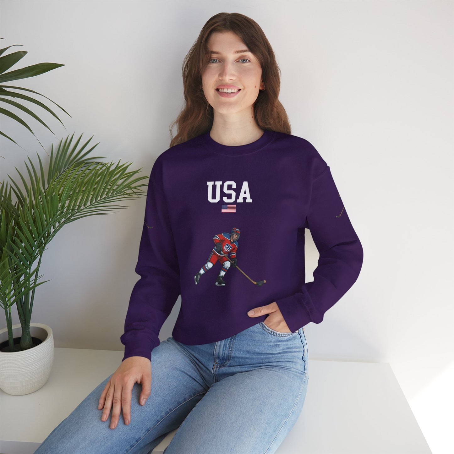 Princess Grace  TEAM USA  Unisex Heavy Blend Crewneck Sweatshirt