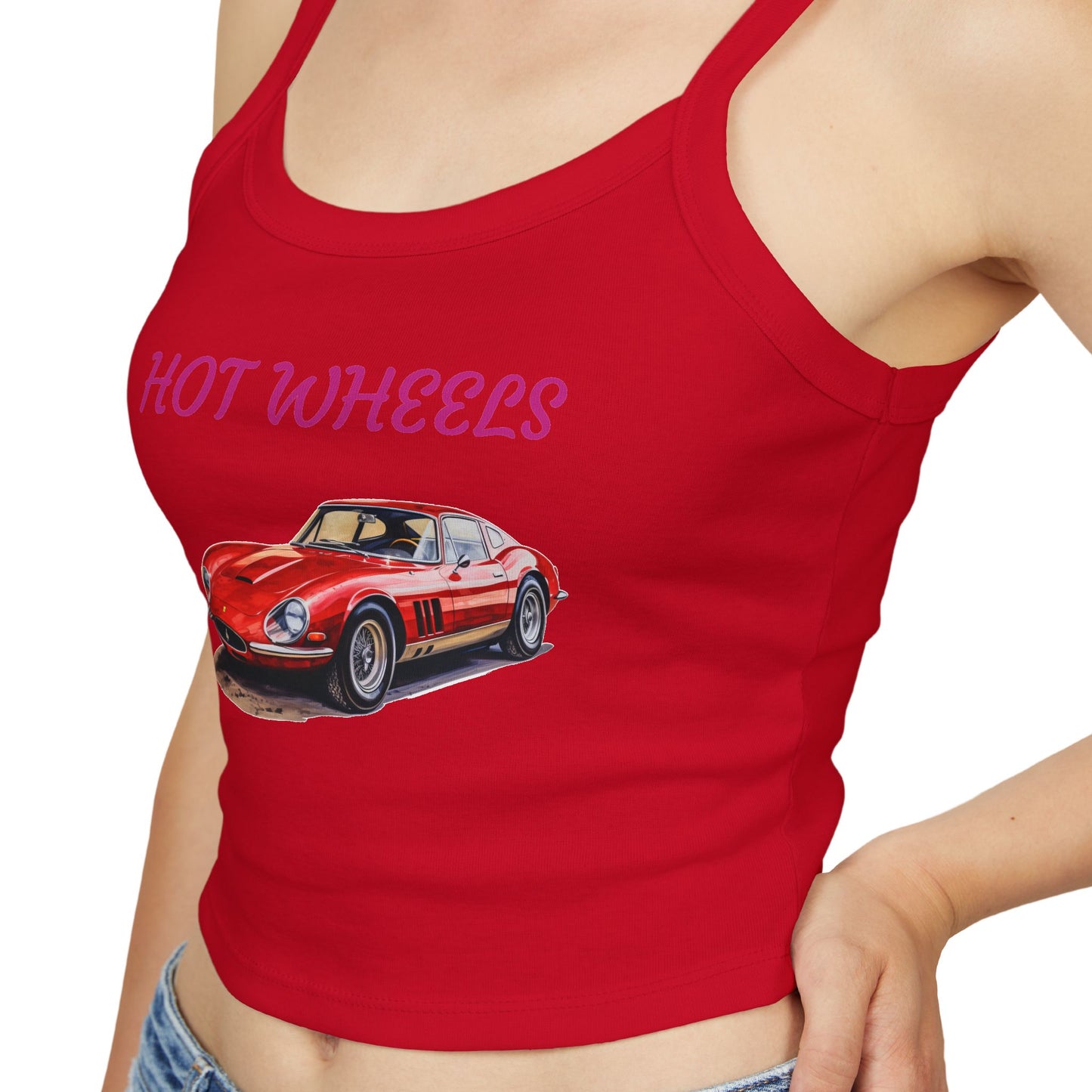 Princess Grace  Hot Wheels Women's Spaghetti Strap Tank Top Retro Car Graphic Tee
