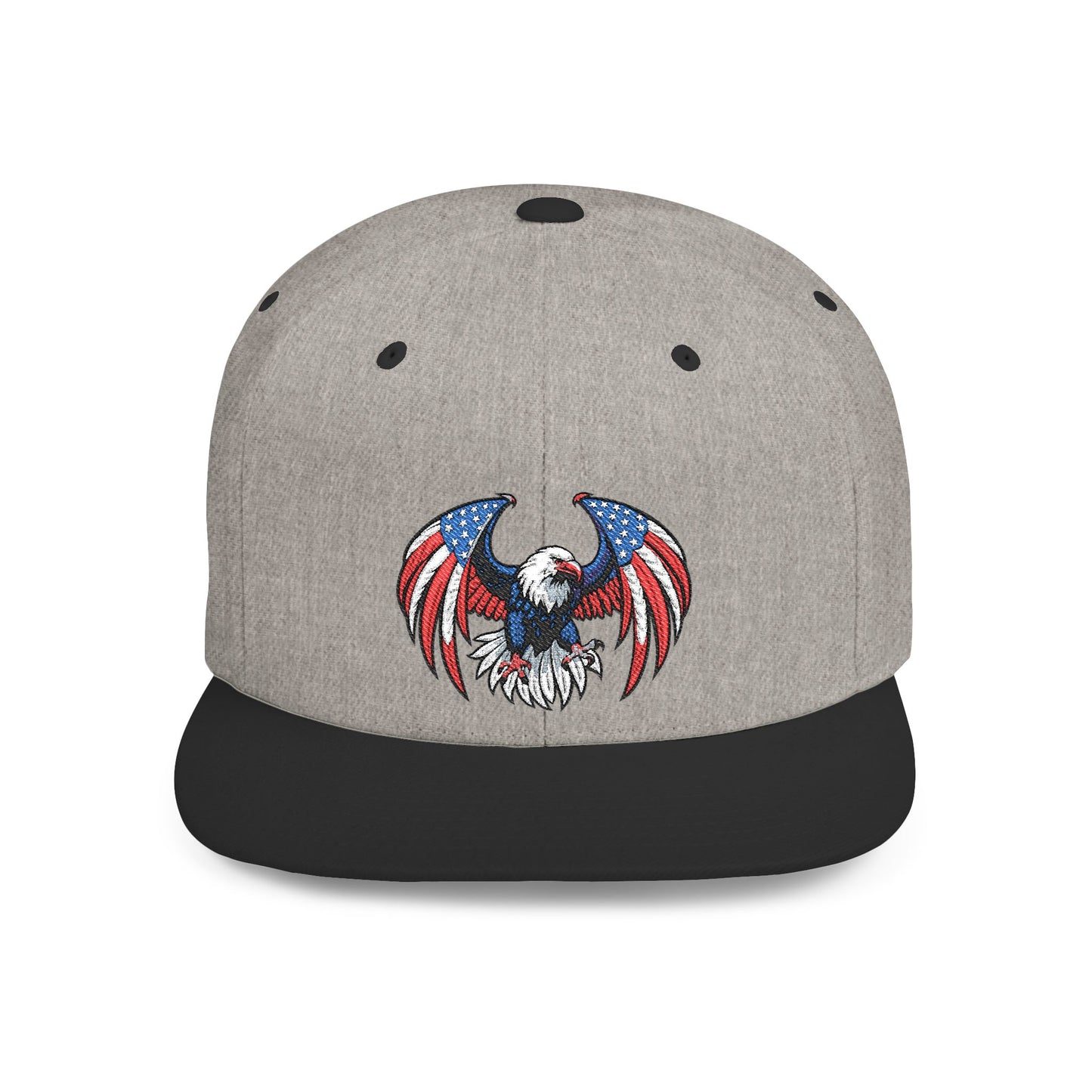 Princess Grace  Patriotic Eagle Flat Bill Snapback Hat