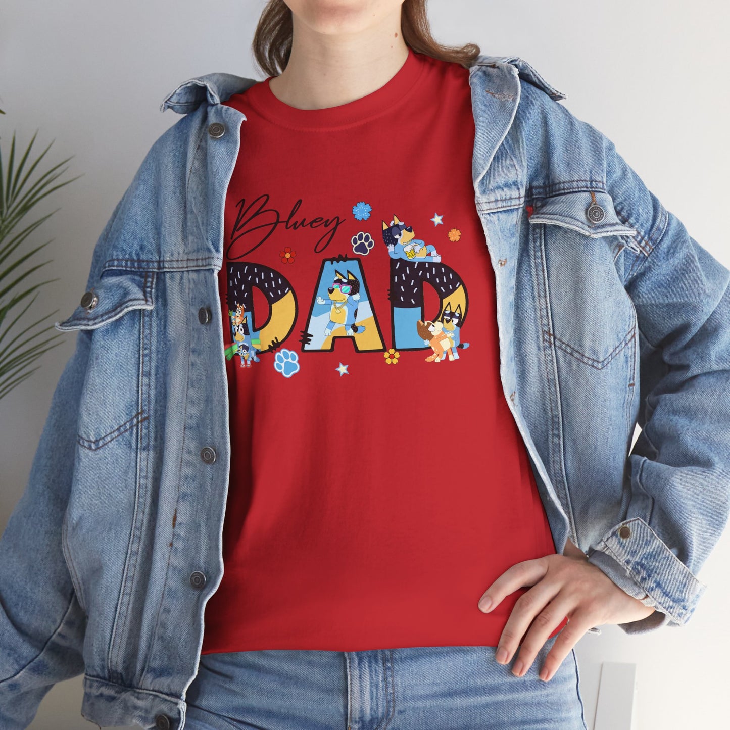 Princess Grace  Fun 'Blessed Dad' Unisex Heavy Cotton Tee Perfect Gift for Father's Day