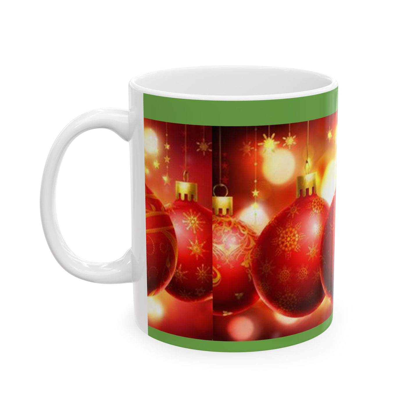 Princess Grace Festive Christmas Ornament Ceramic Mug  Holiday Cheer for Hot Drinks