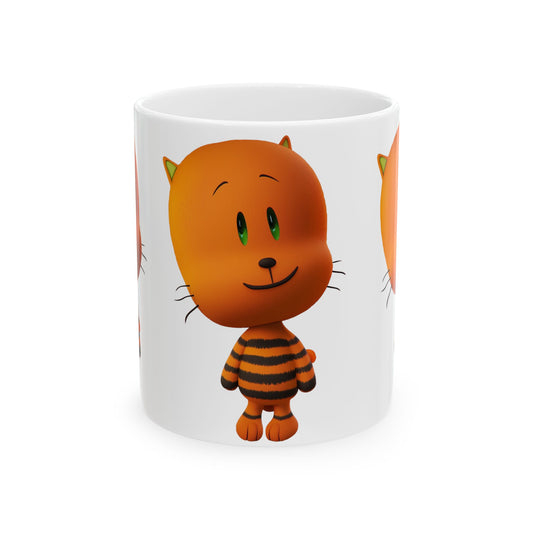 Princess Grace  Cute Cartoon Cat Ceramic Mug  11oz & 15oz  Perfect Gift for Cat Lovers