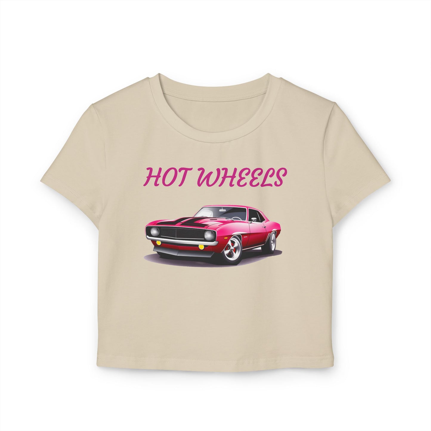 Princess Grace  Women's Hot Wheels Graphic Baby Tee  Vintage Car Fashion