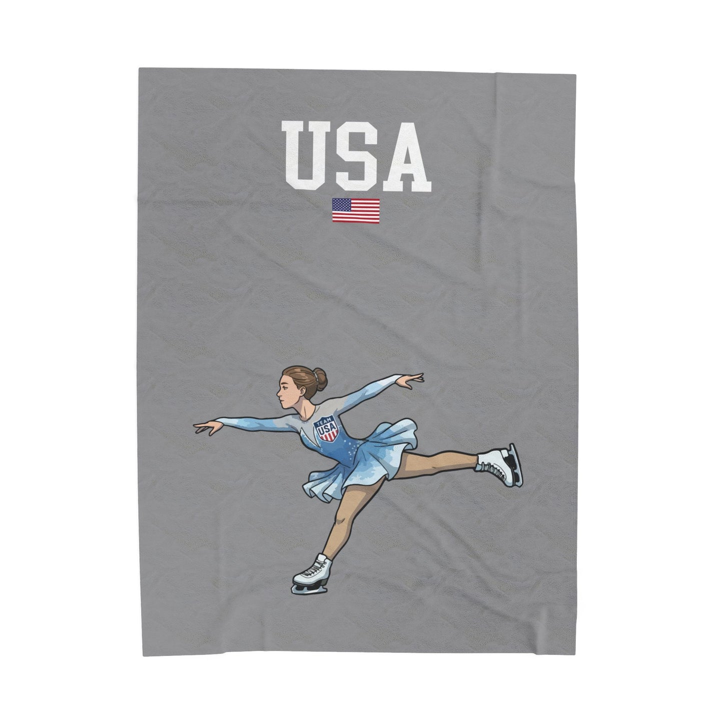 Princess Grace  TEAM USA  Velveteen Plush Blanket
