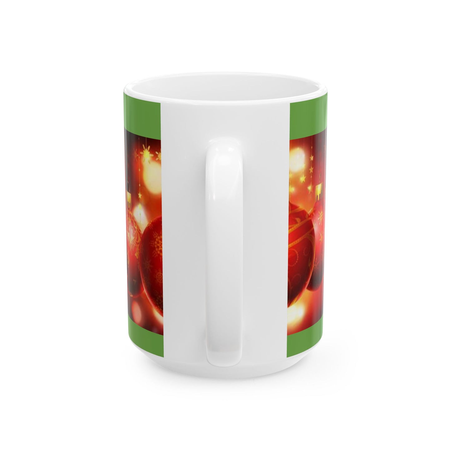 Princess Grace Festive Christmas Ornament Ceramic Mug  Holiday Cheer for Hot Drinks