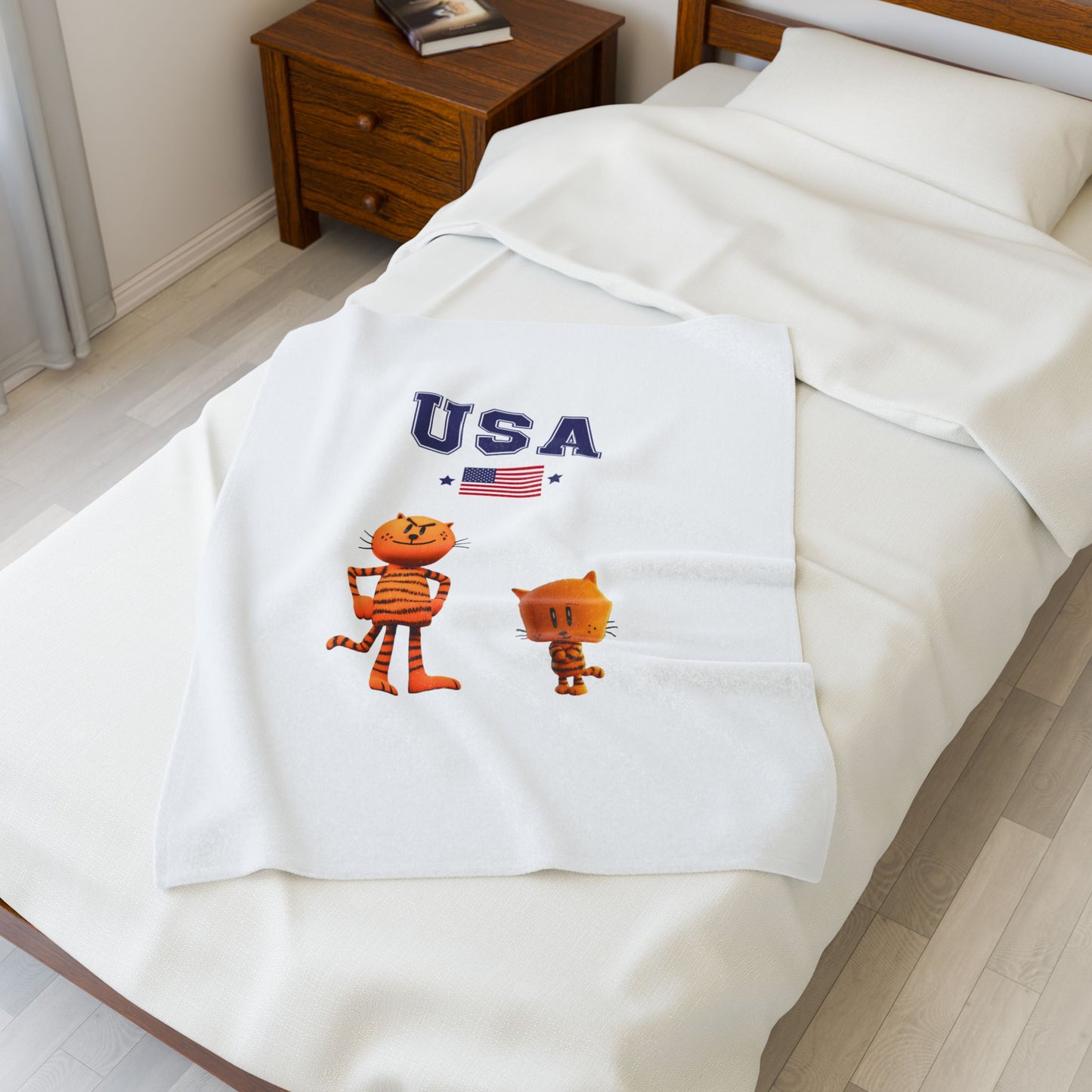 Princess Grace  TEAM USA  Velveteen Plush Blanket