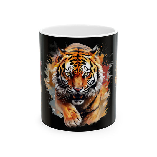 Princess Grace  Majestic Tiger Ceramic Mug  Perfect for Animal Lovers and Gift Givers