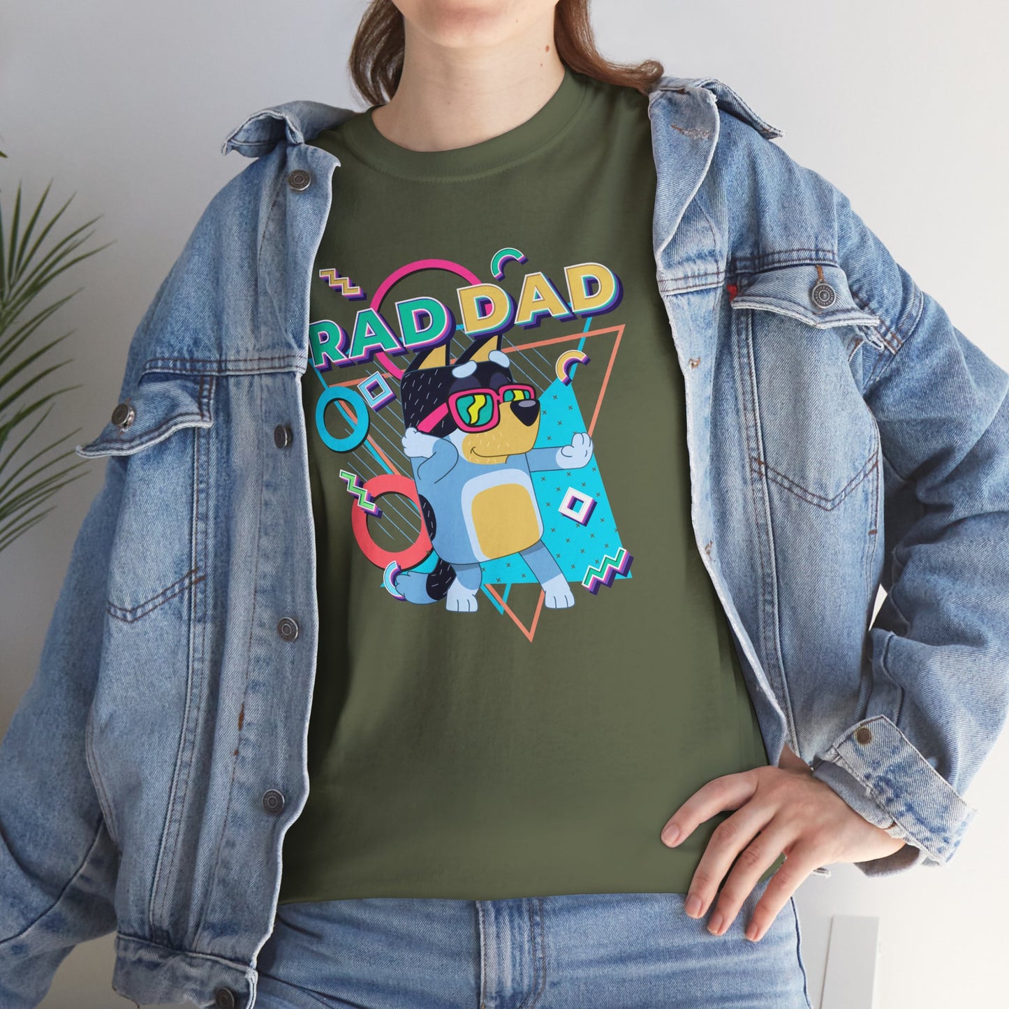 Princess Grace  Bluey  Funny Rad dad Unisex Heavy Cotton Tee  Perfect Gift for Cool Dads