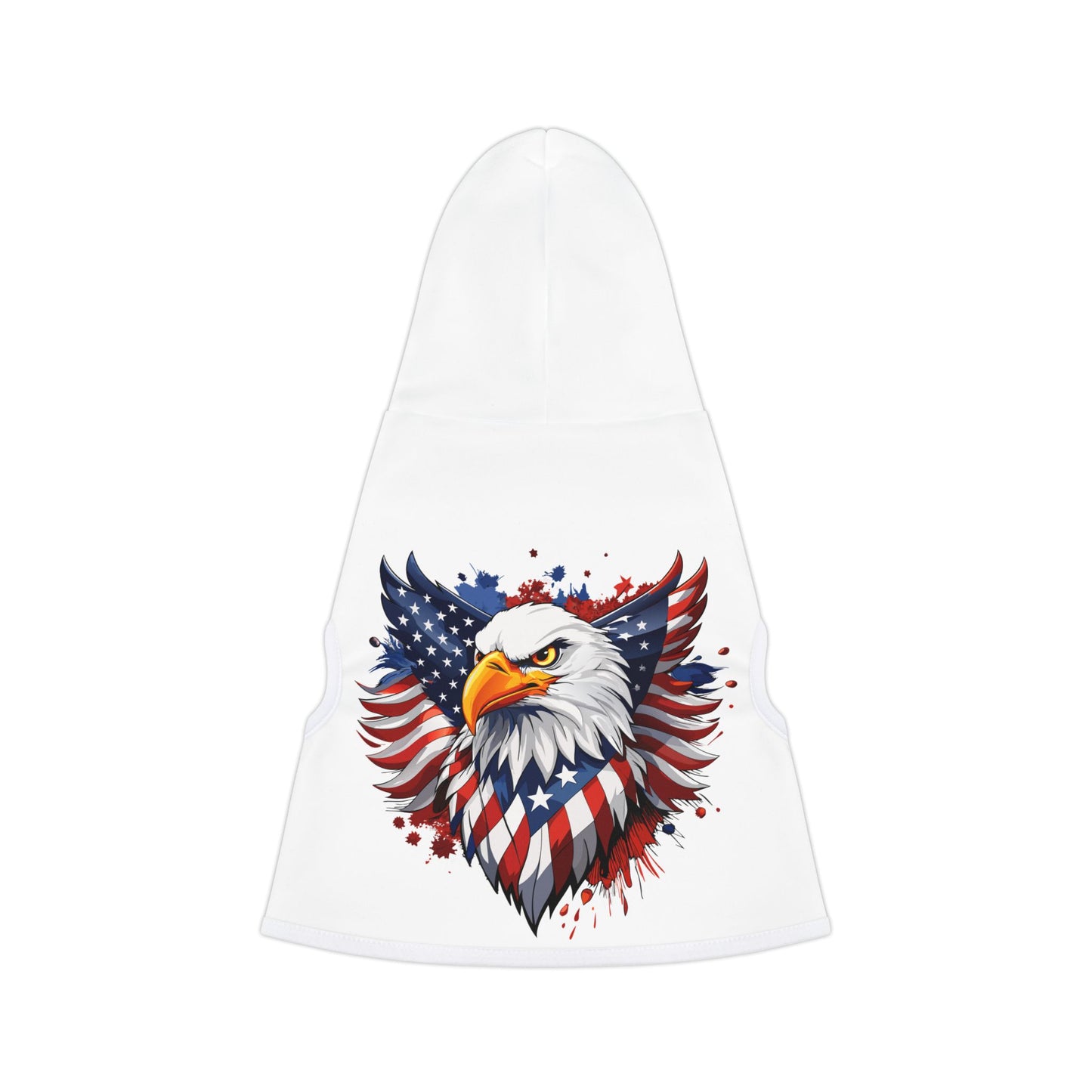Princess Grace  Patriotic Eagle Pet Hoodie for Dogs  Stylish Independence Day Apparel