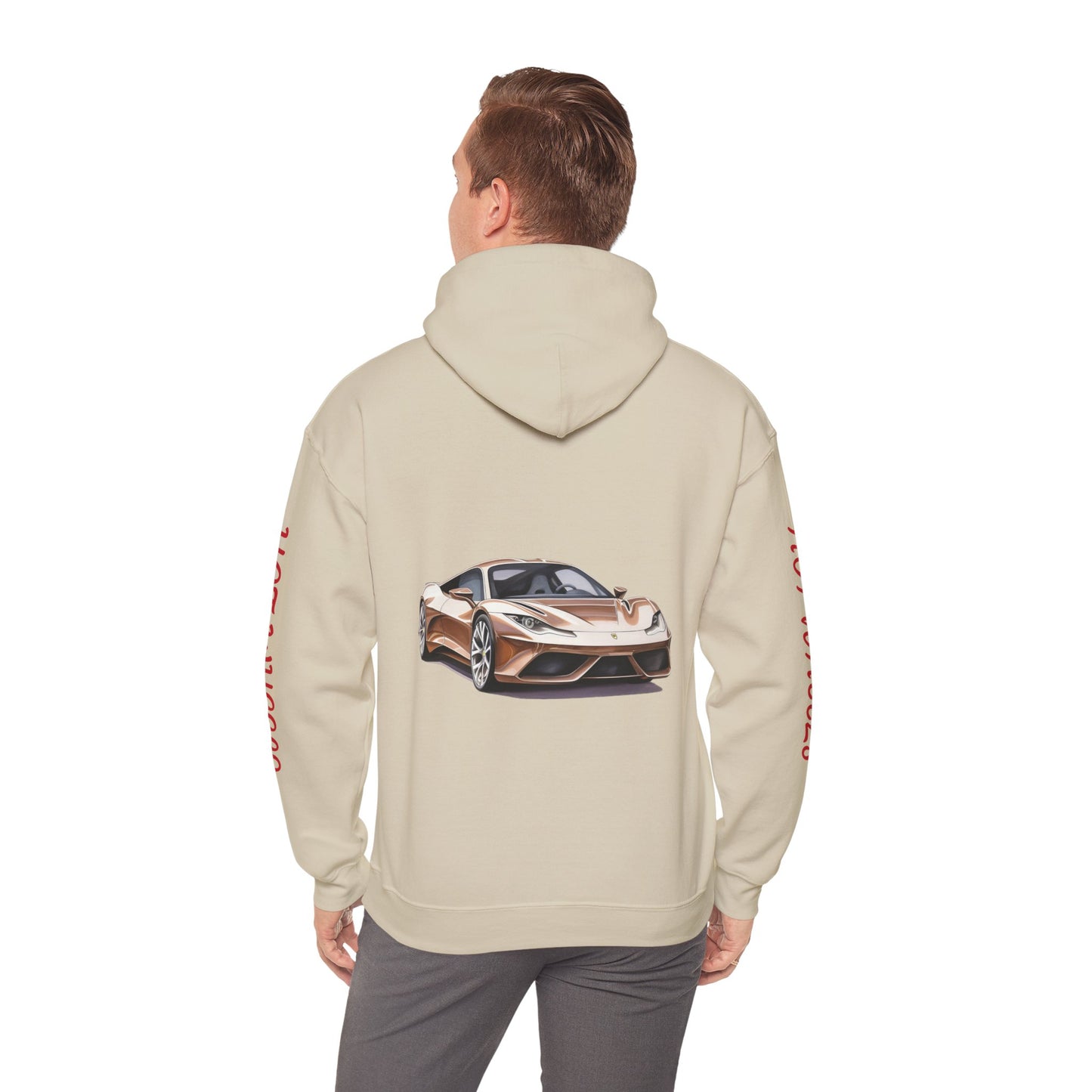 Princess Grace  Hot Wheels Unisex Hooded Sweatshirt Stylish Car Graphic Design for Car Enthusiasts