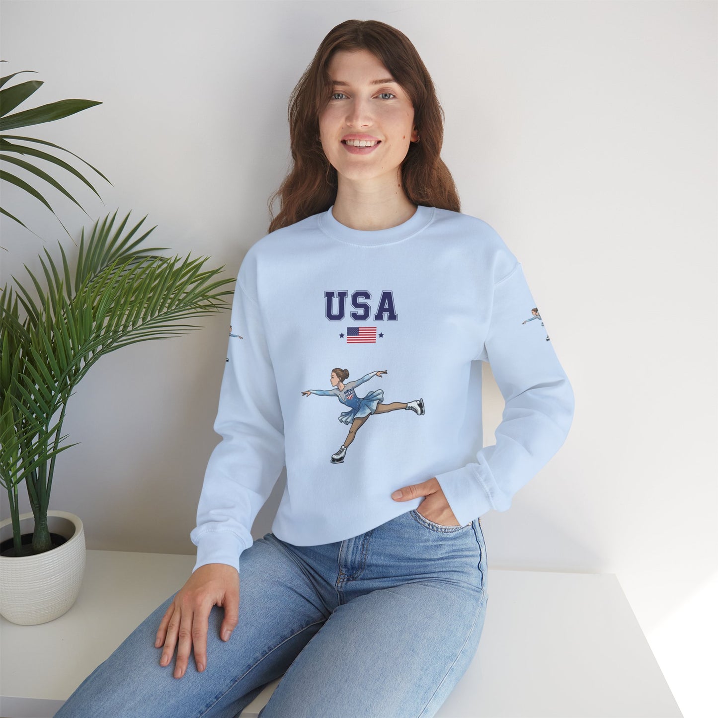 Princess Grace  TEAM USA  Unisex Heavy Blend  Crewneck Sweatshirt