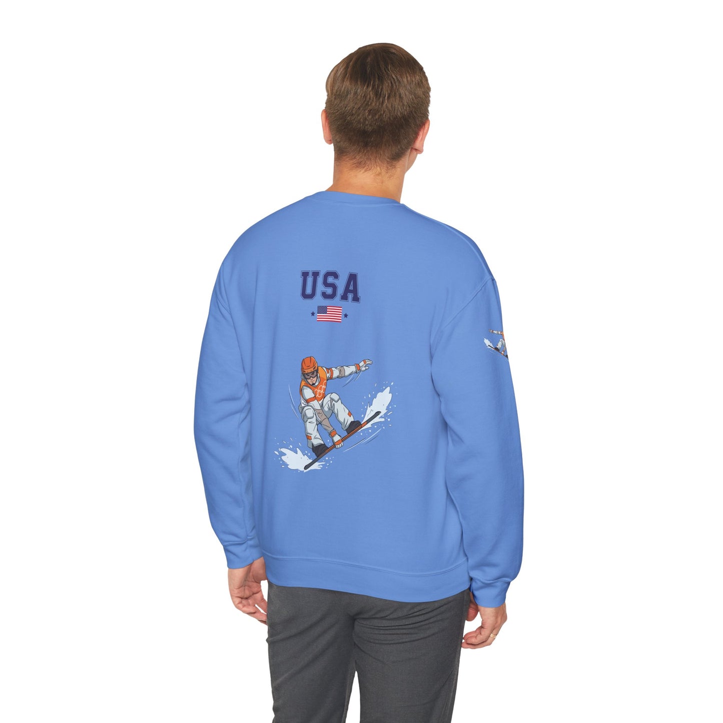 Princess Grace  TEAM USA  Snowboard Unisex Heavy Blend  Crewneck Sweatshirt