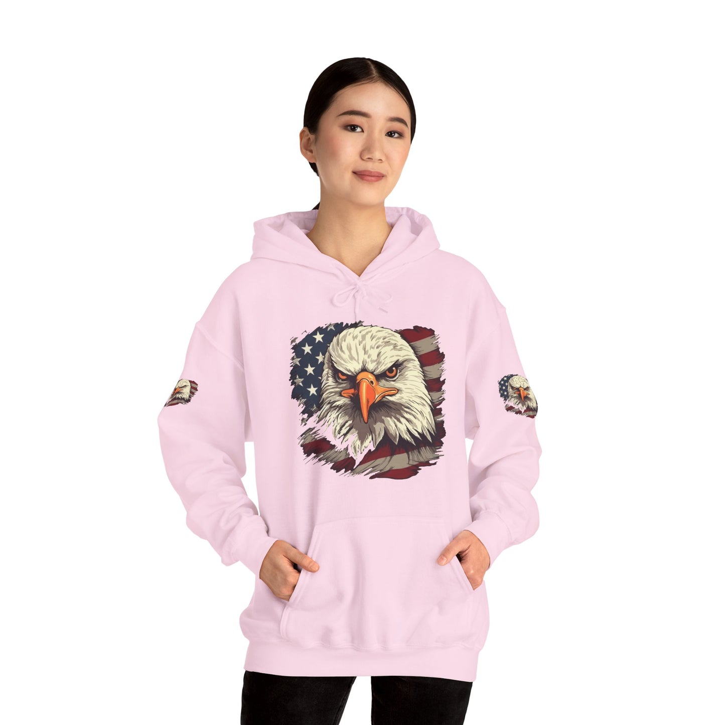 Princess Grace American Eagle Bold Unisex Heavy Blend Hooded Sweatshirt
