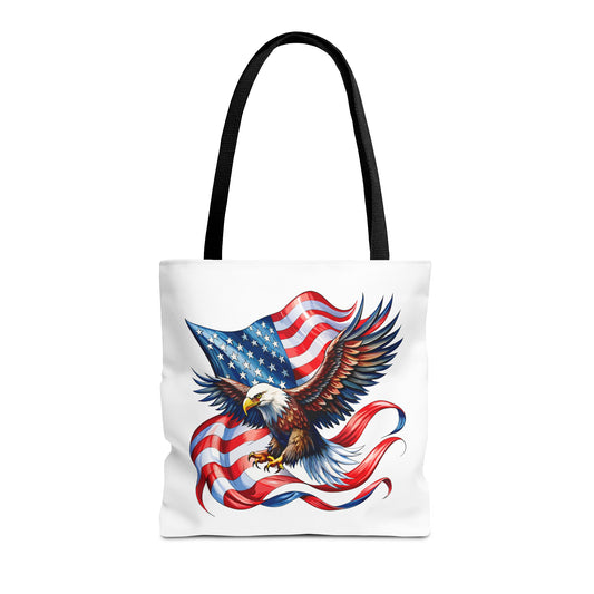 Princess Grace  Patriotic Eagle Tote Bag - American Flag Design Perfect for Independence Day & Everyday Use