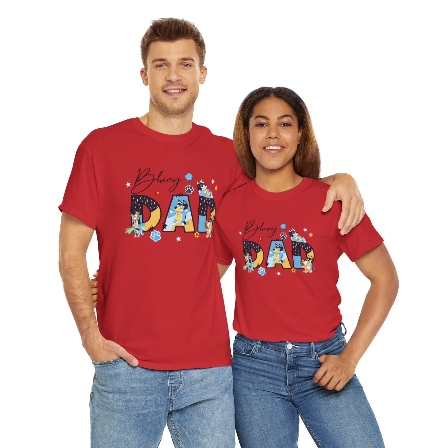 Princess Grace  Fun 'Blessed Dad' Unisex Heavy Cotton Tee Perfect Gift for Father's Day