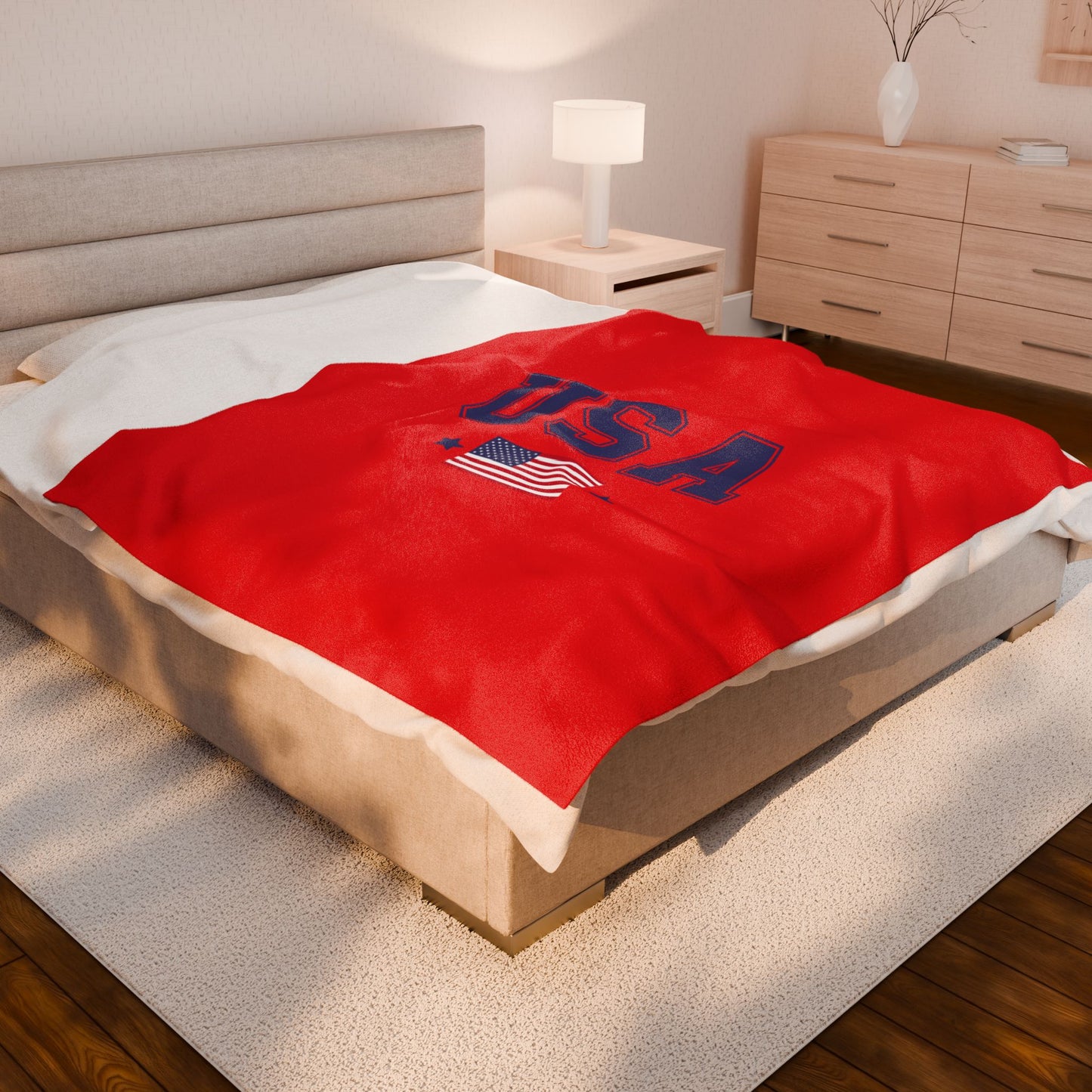Princess Grace  TEAM USA  Velveteen Plush Blanket