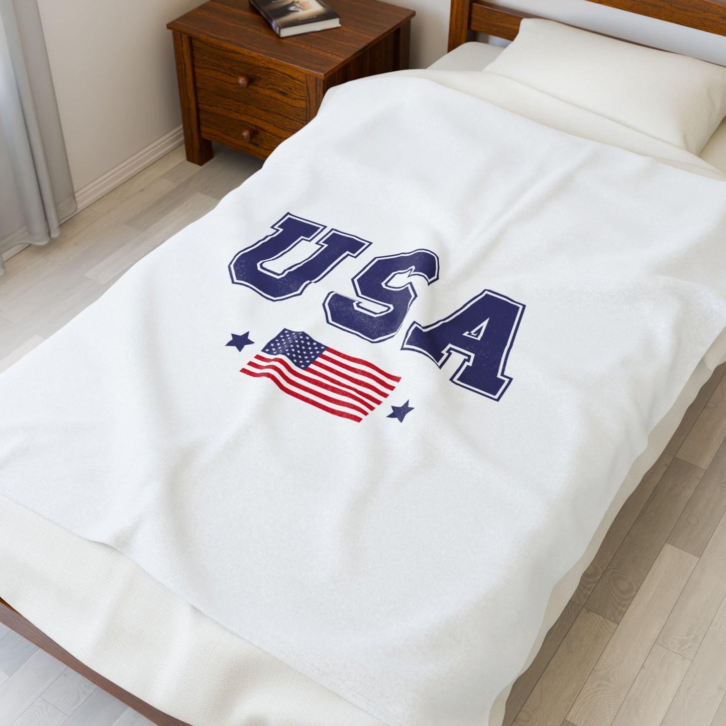 Princess Grace  TEAM USA  Velveteen Plush Blanket