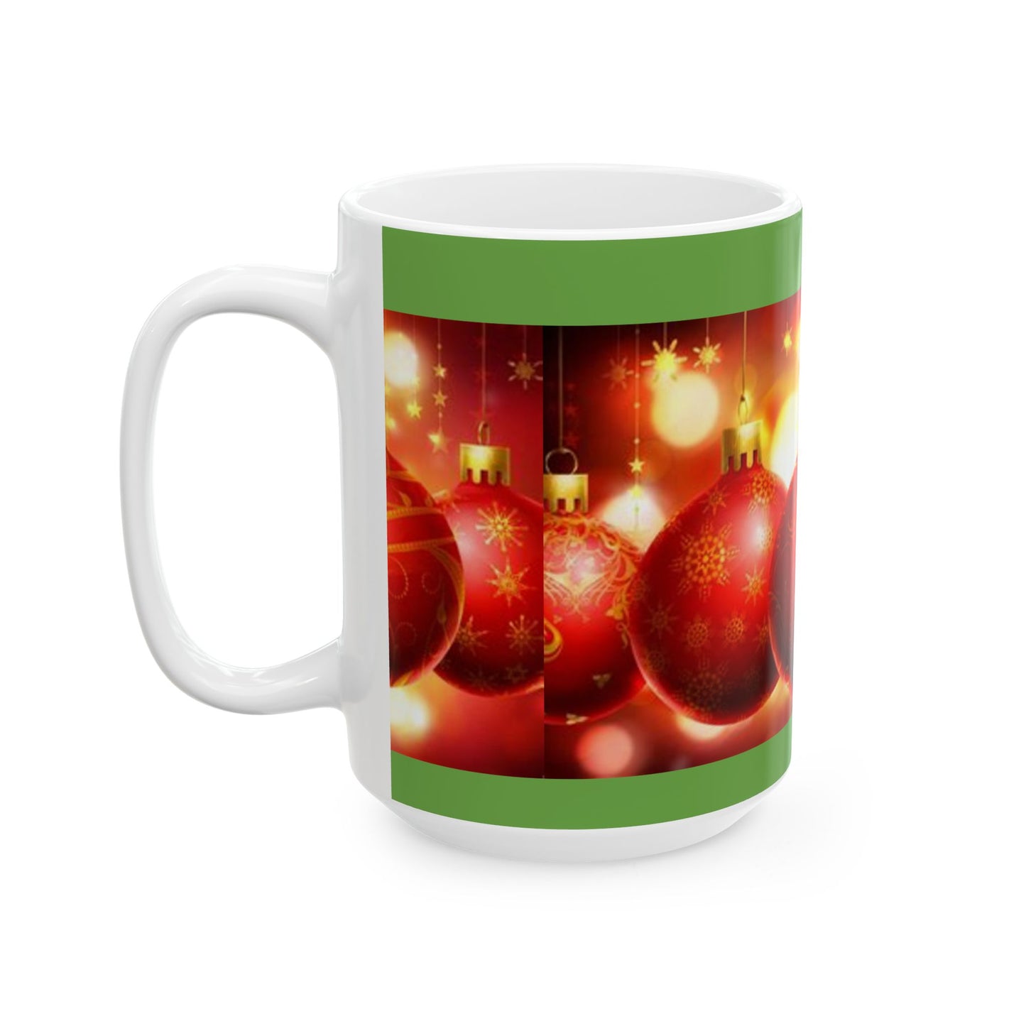 Princess Grace Festive Christmas Ornament Ceramic Mug  Holiday Cheer for Hot Drinks