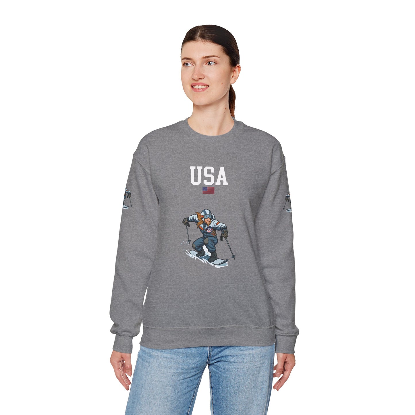 Princess Grace  TEAM USA  Unisex Heavy Blend  Crewneck Sweatshirt