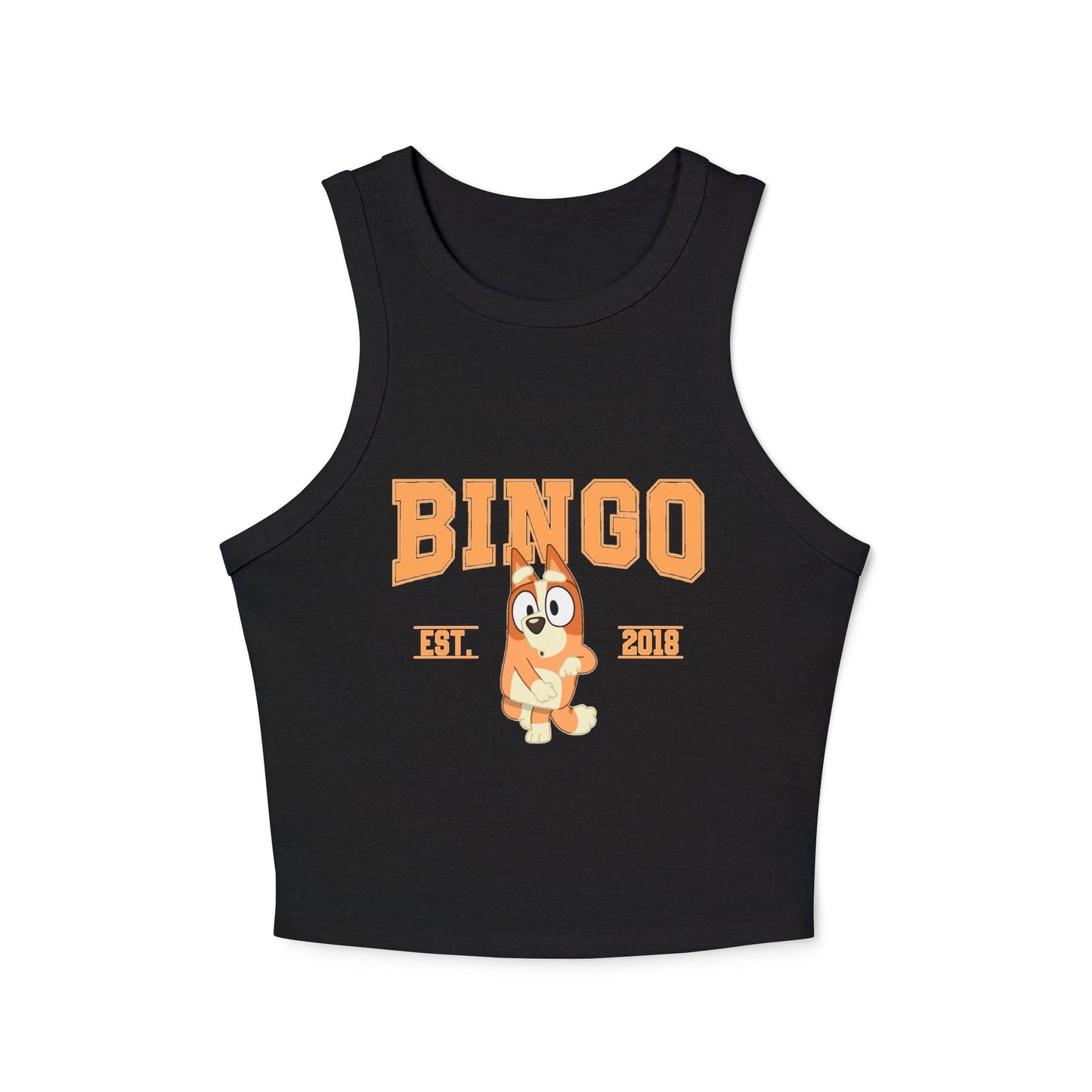 Princess Grace  Bingo & Bluey Graphic Racer Tank Top  Fun Summer Style