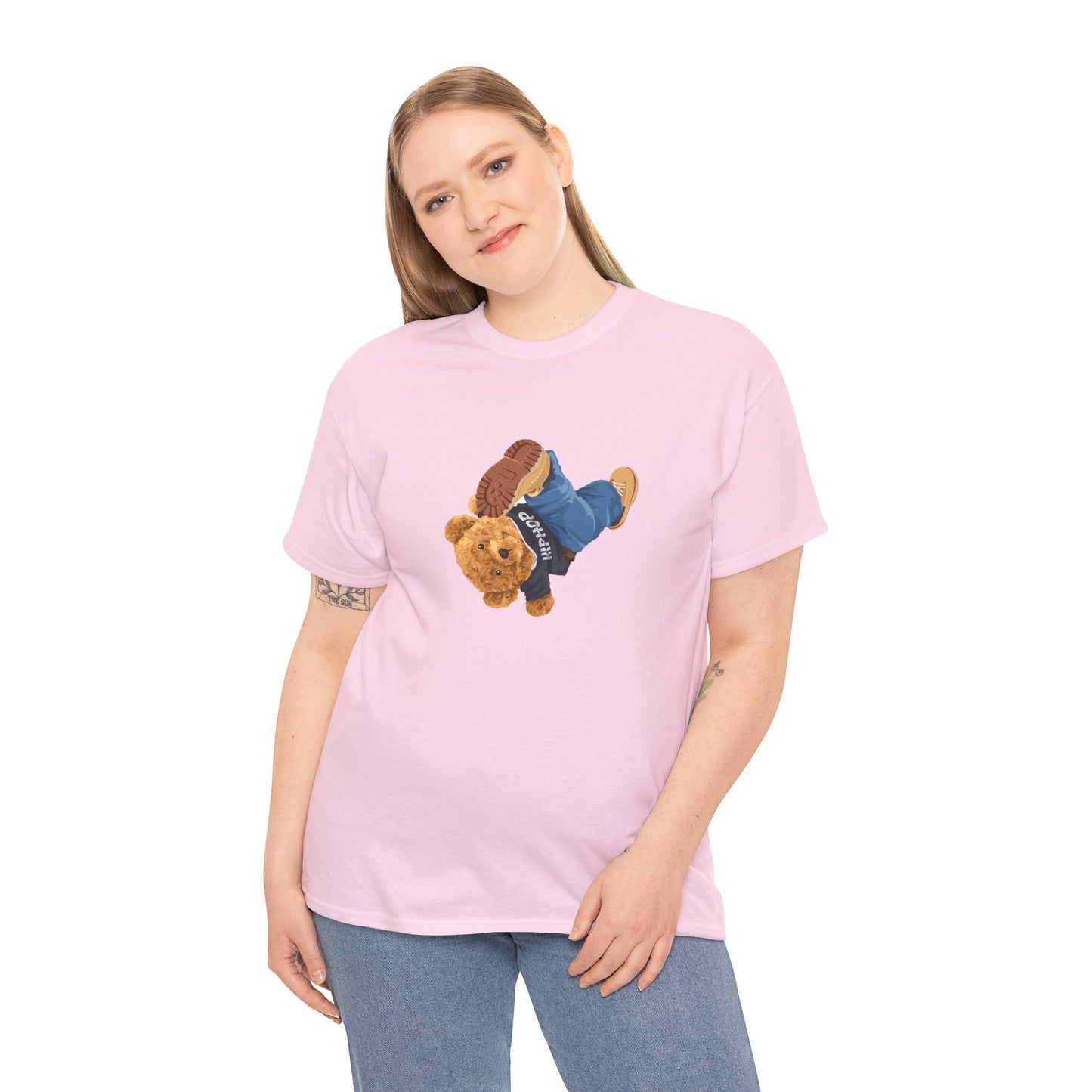 Princess Grace  Casual Vintage Hi[ Hop Bear Tee for Trendy Everyday Wear