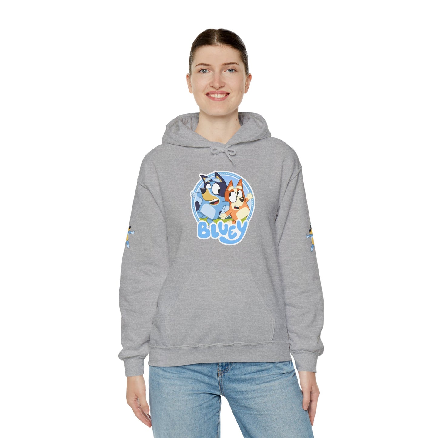 Princess Grace  Bluey Unisex Heavy Blend Hoodie  Cozy Cartoon Sweatshirt for Kids & Adults