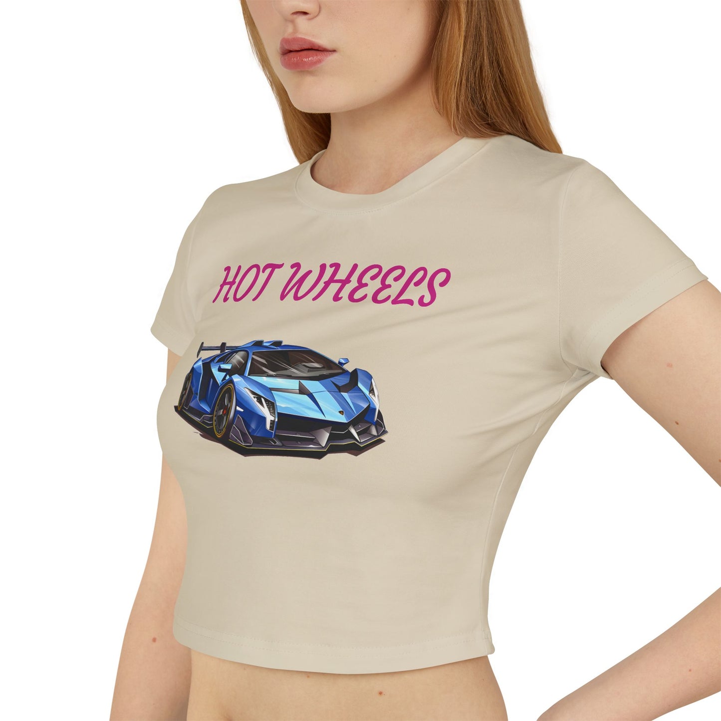 Princess Grace  Hot Wheels Women's Baby Tee Stylish Retro Car Graphic Top