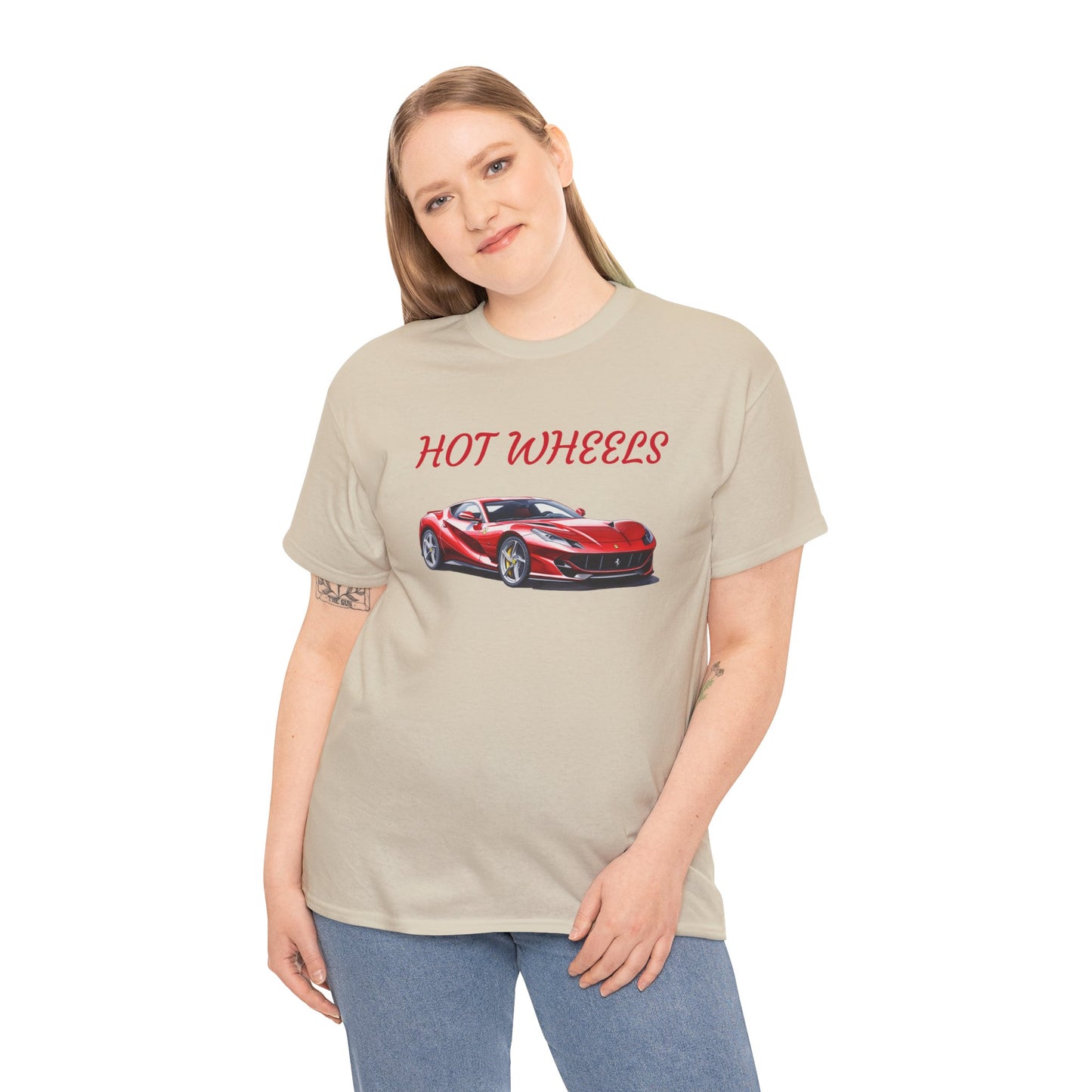 Princess Grace  Hot Wheels Unisex Heavy Cotton Tee Car Lovers Graphic T-Shirt