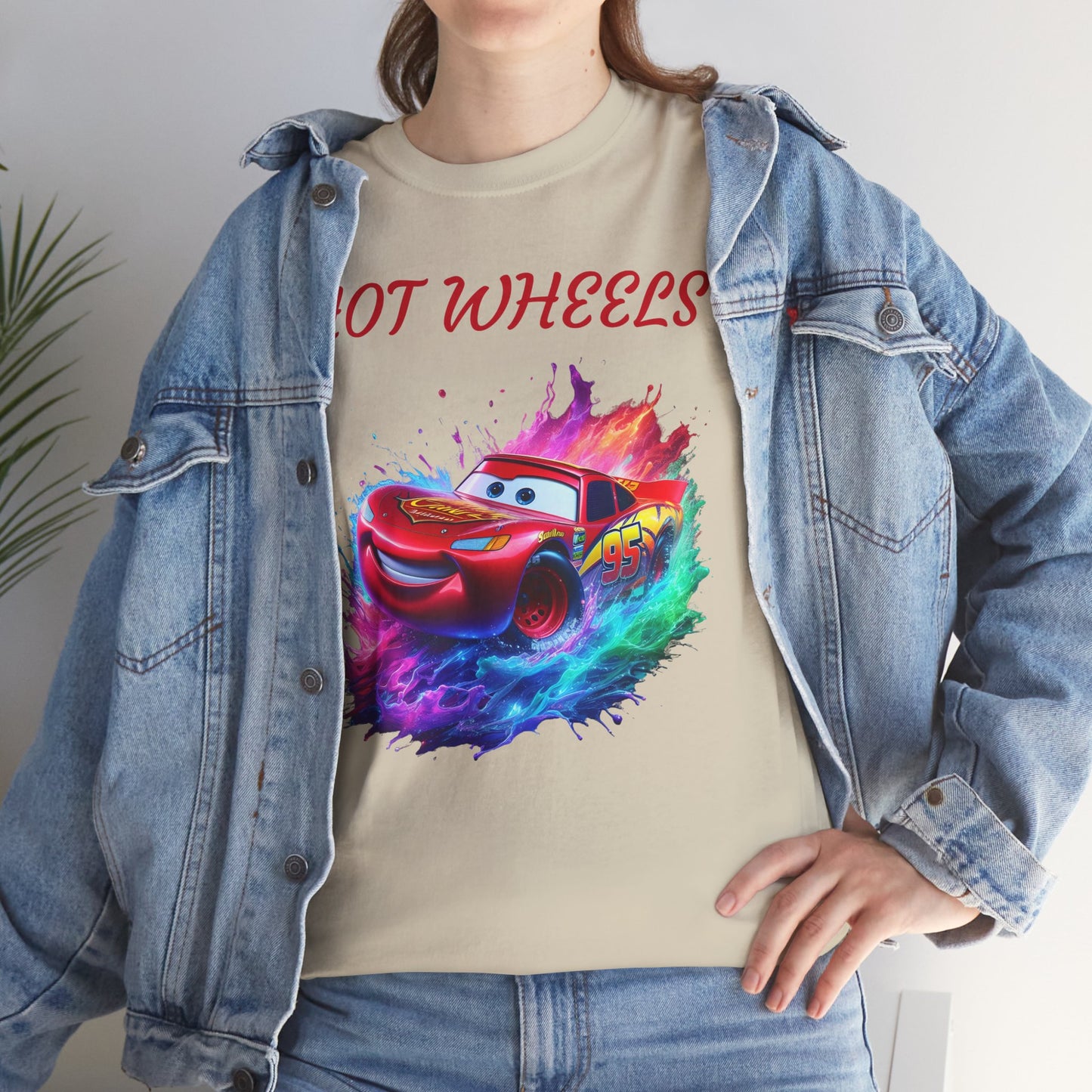 Princess Grace  Hot Wheels Unisex Heavy Cotton Tee Vibrant Racing Graphic T-Shirt