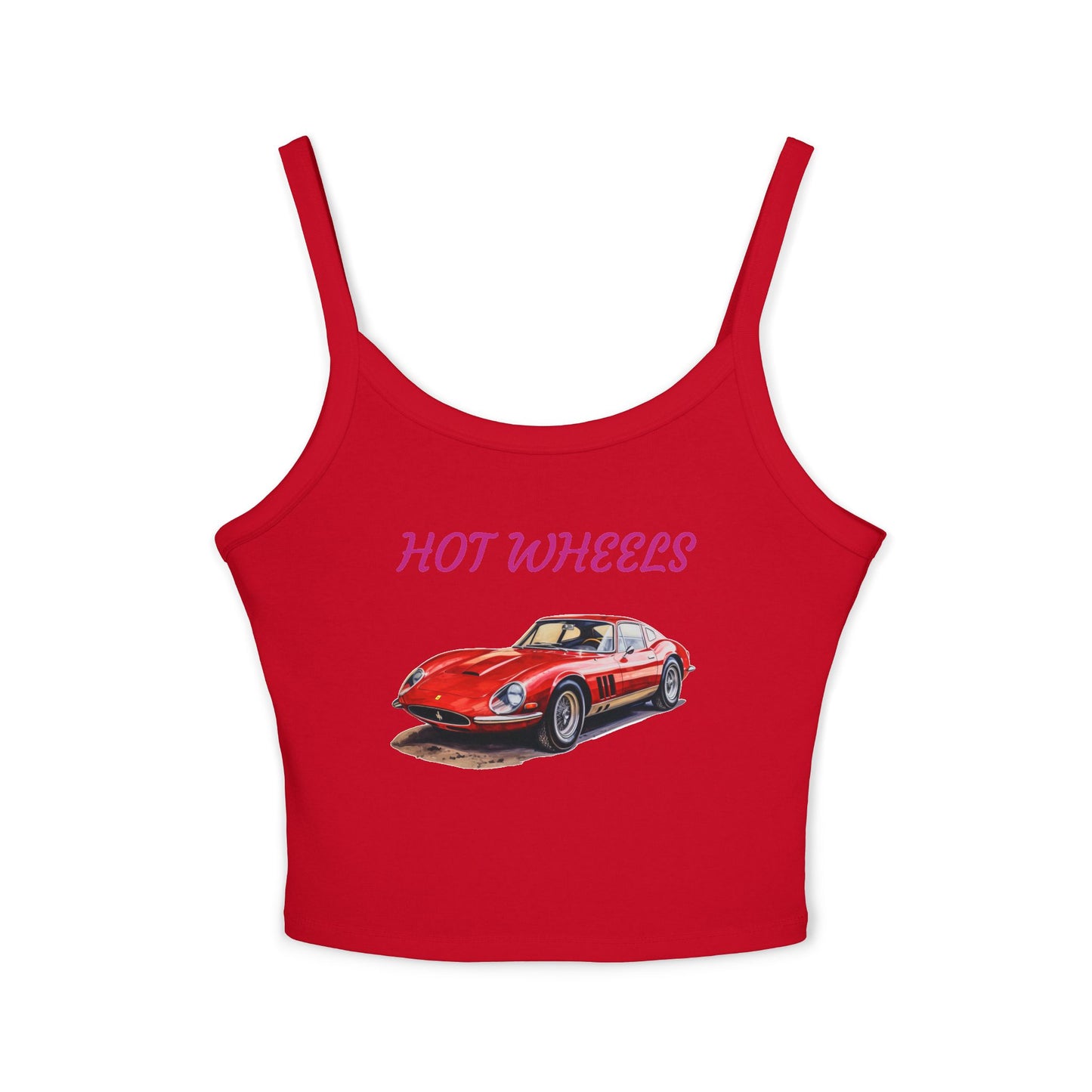 Princess Grace  Hot Wheels Women's Spaghetti Strap Tank Top Retro Car Graphic Tee