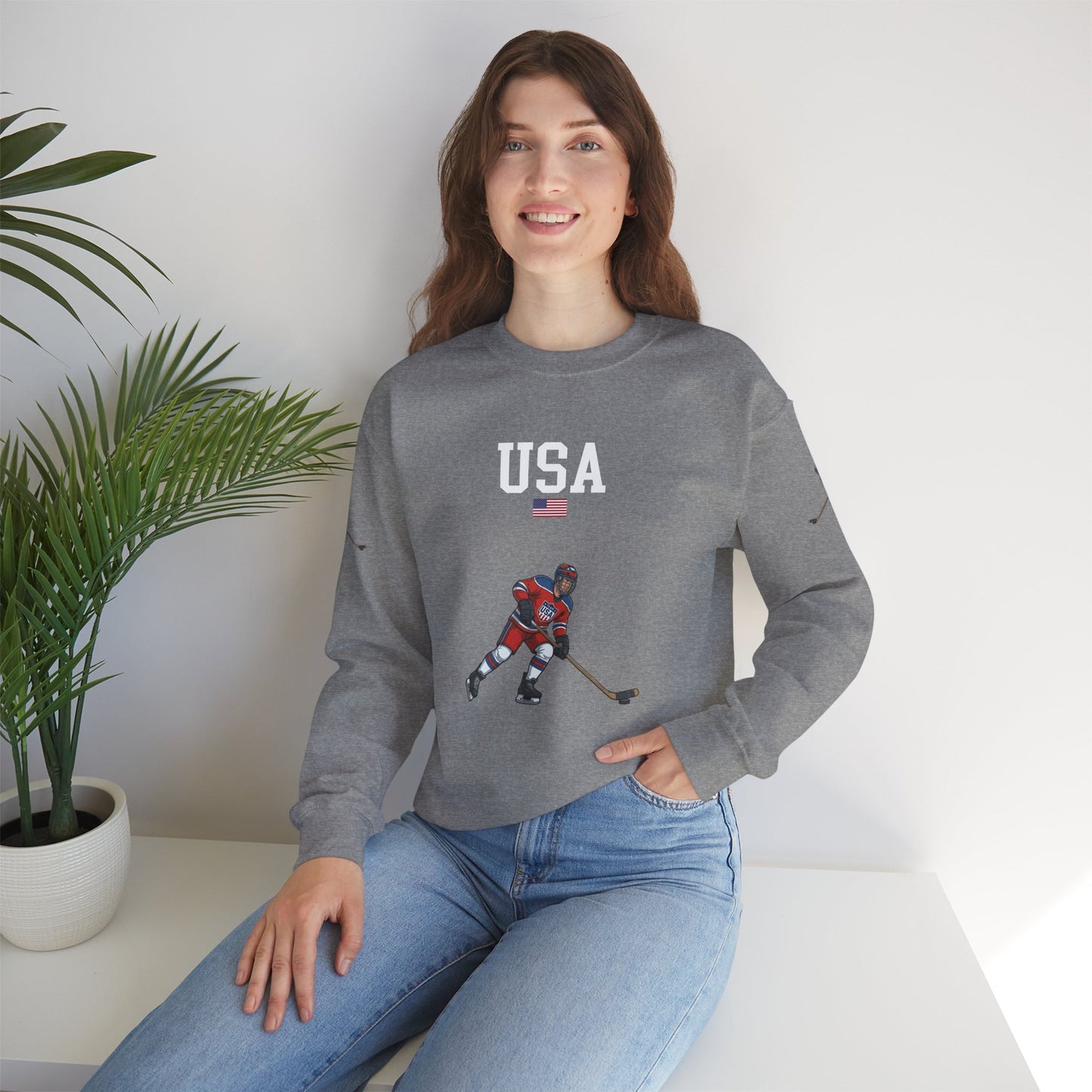 Princess Grace  TEAM USA  Unisex Heavy Blend  Crewneck Sweatshirt