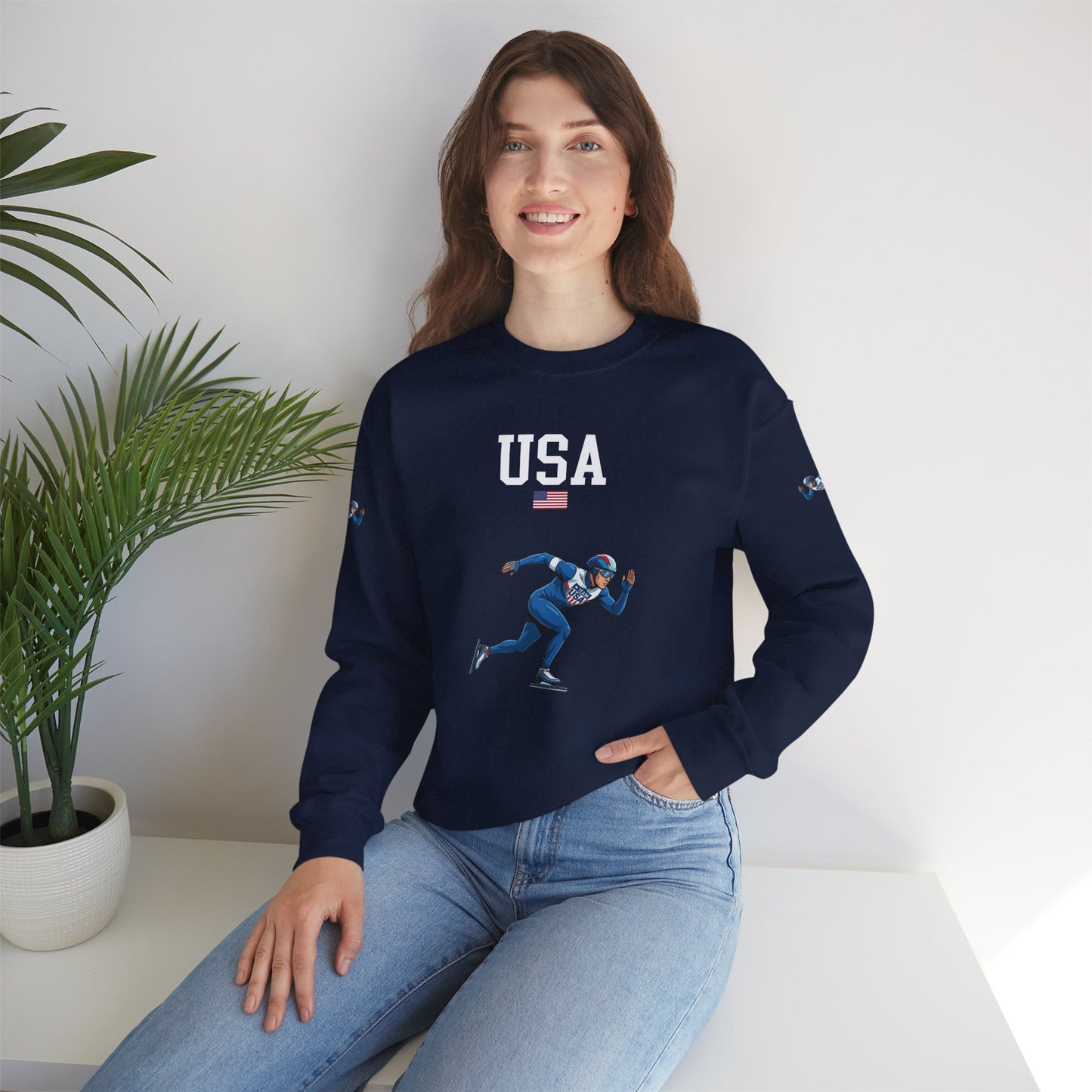 Princess Grace  TEAM USA  Unisex Heavy Blend  Crewneck Sweatshirt