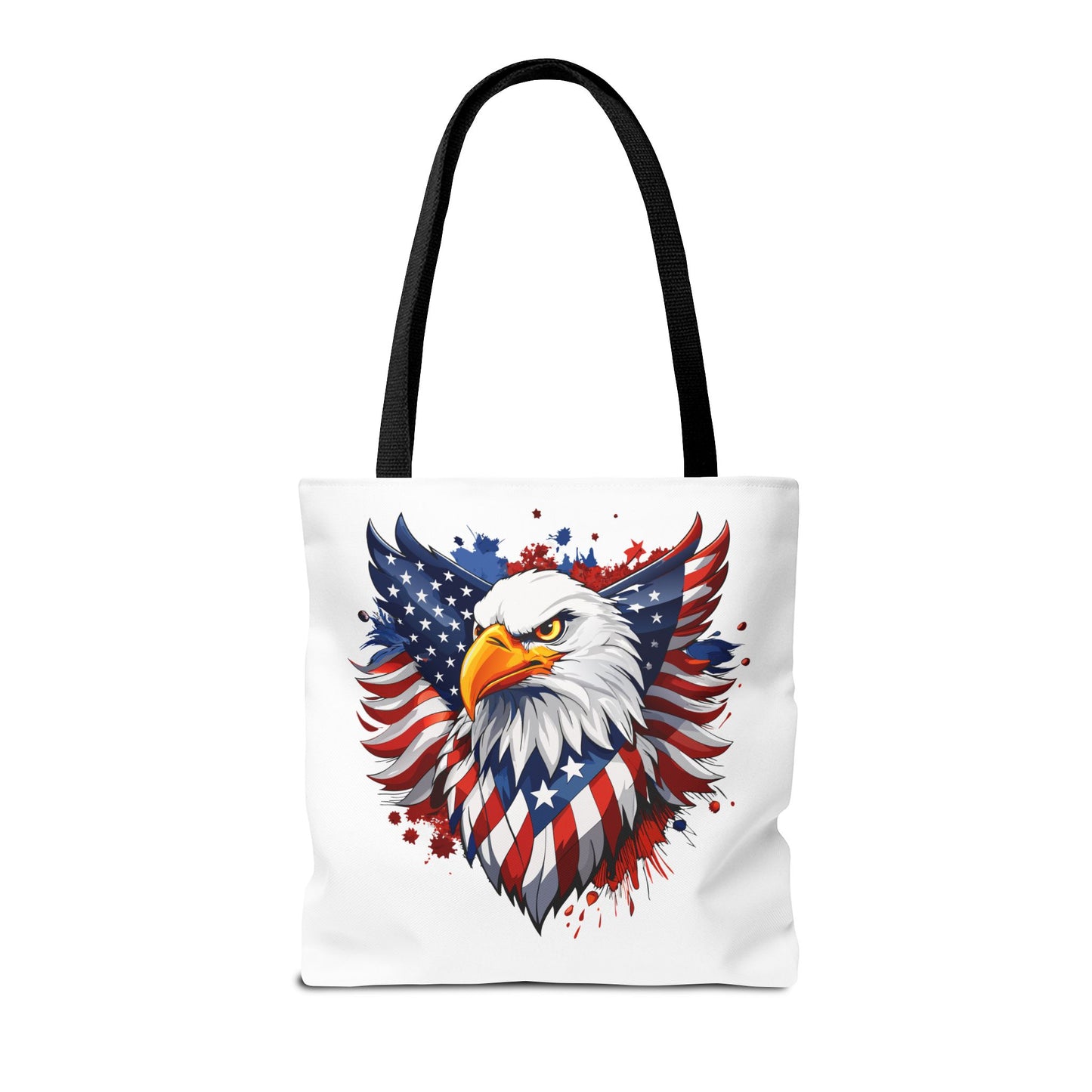 Princess Grace  Patriotic Eagle Tote Bag  Red White and Blue Design for Independence Day