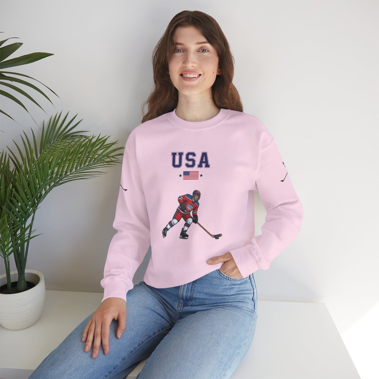 Princess Grace  TEAM USA  Unisex Heavy Blend  Crewneck Sweatshirt