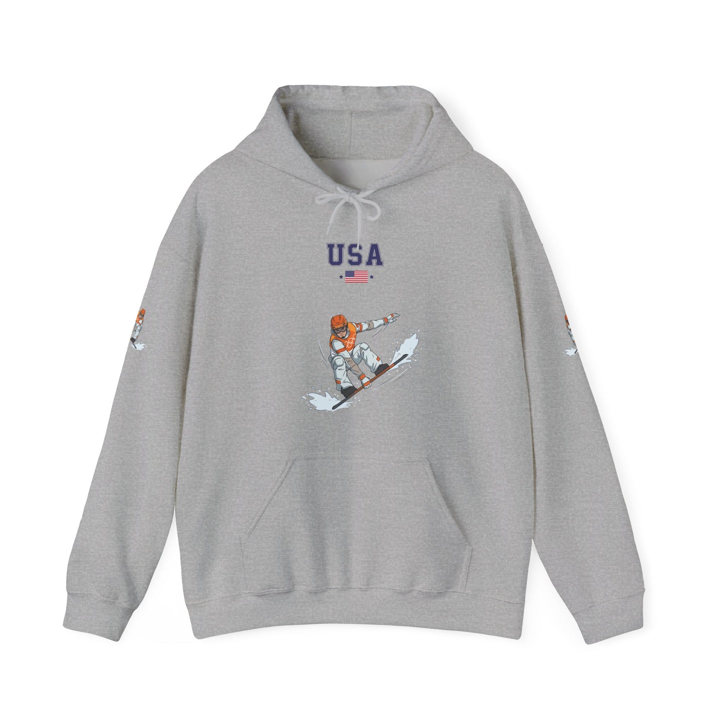 Princess Grace  TEAM USA  Snowboard  Unisex Heavy Blend Hooded Sweatshirt