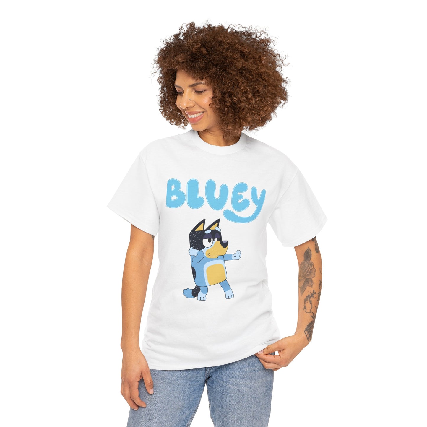 Princess Grace  Bluey Unisex Heavy Cotton Tee  Fun & Playful Kids Shirt